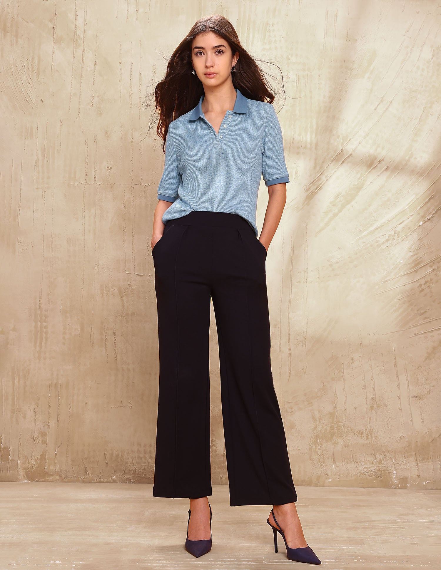 Self Design Regular Fit Top Blue - U.S. POLO ASSN. | Large