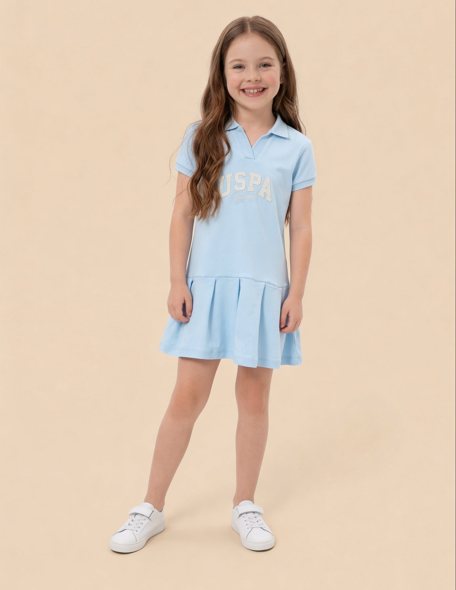 Drop Waist A-Line Dress Blue - U.S. Polo Assn. India | Large