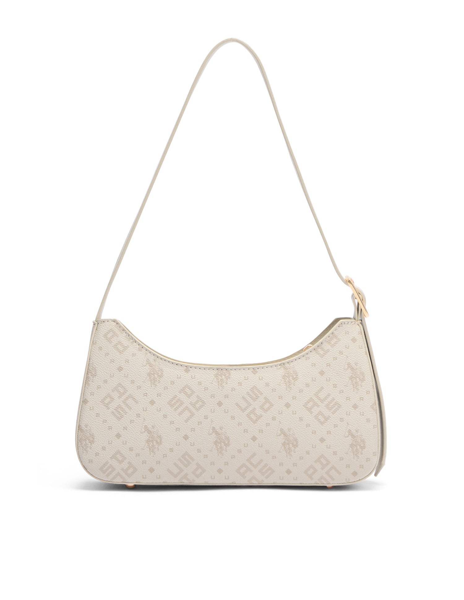 Caramel Brand Printed Shoulder Bag Off White - U.S. Polo Assn. India | Large