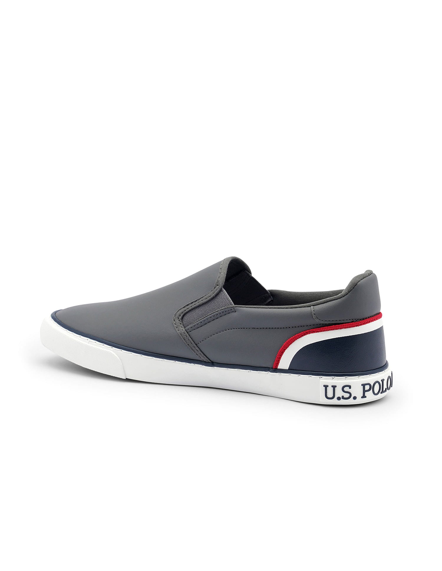 Men Colourblocked Timeo 3.0 Slip-On Shoes Grey - U.S. Polo Assn. India | Large
