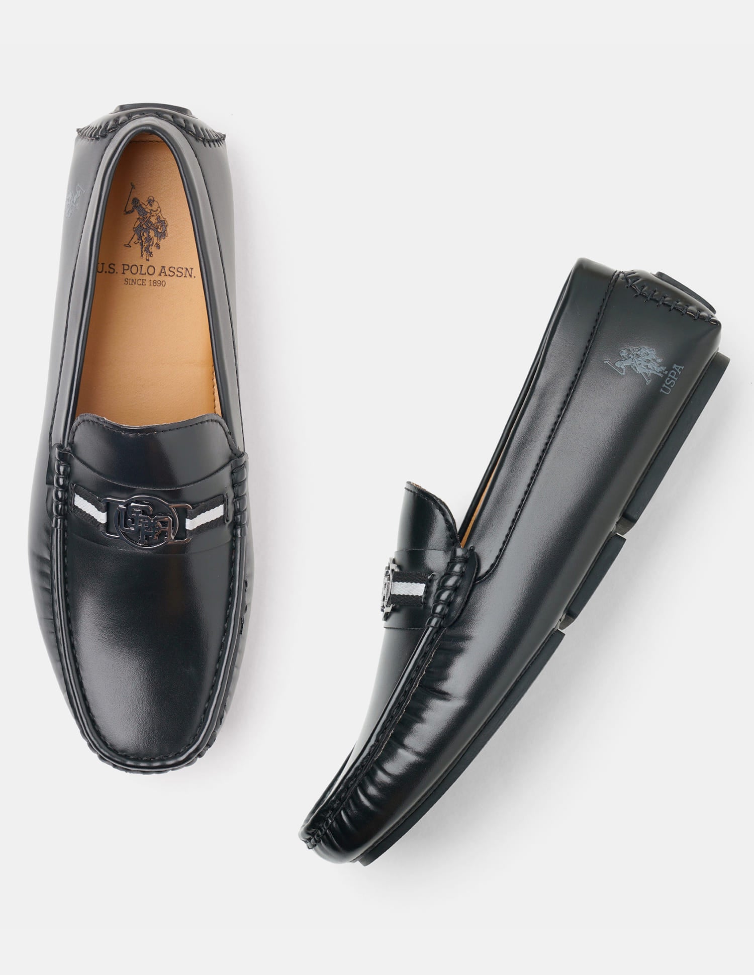 Men Fritof 4.0 Loafers Black - U.S. Polo Assn. India | Large