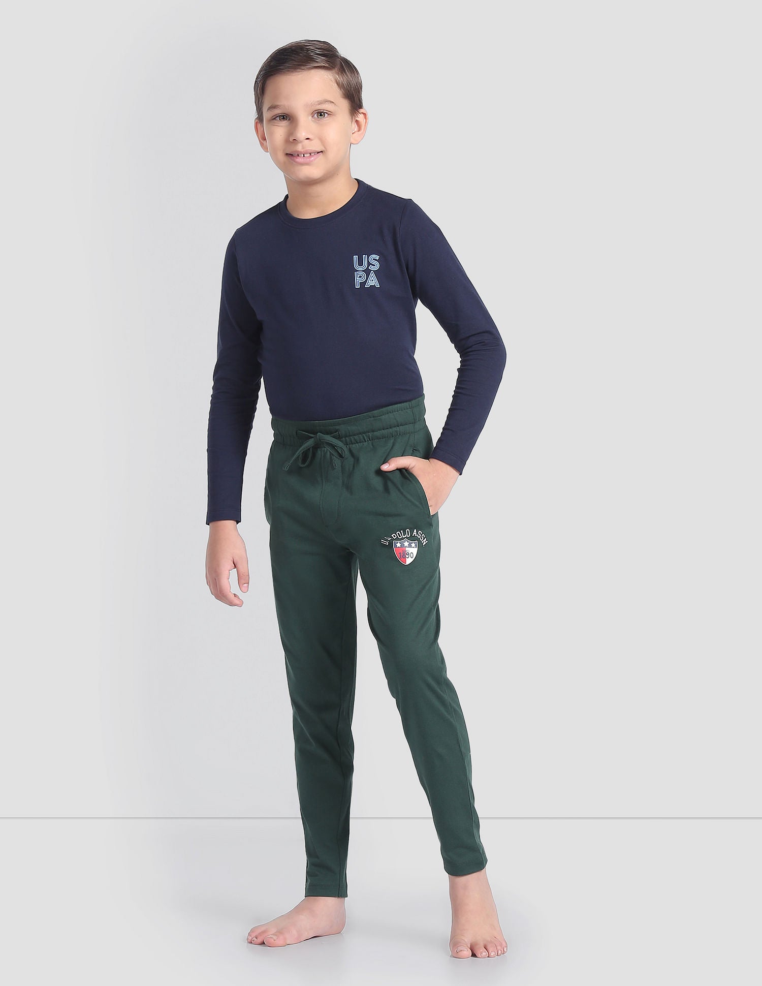 Drawstring Waist OKR01 Track Pants - Pack Of 1 Green - U.S. POLO ASSN. | Large
