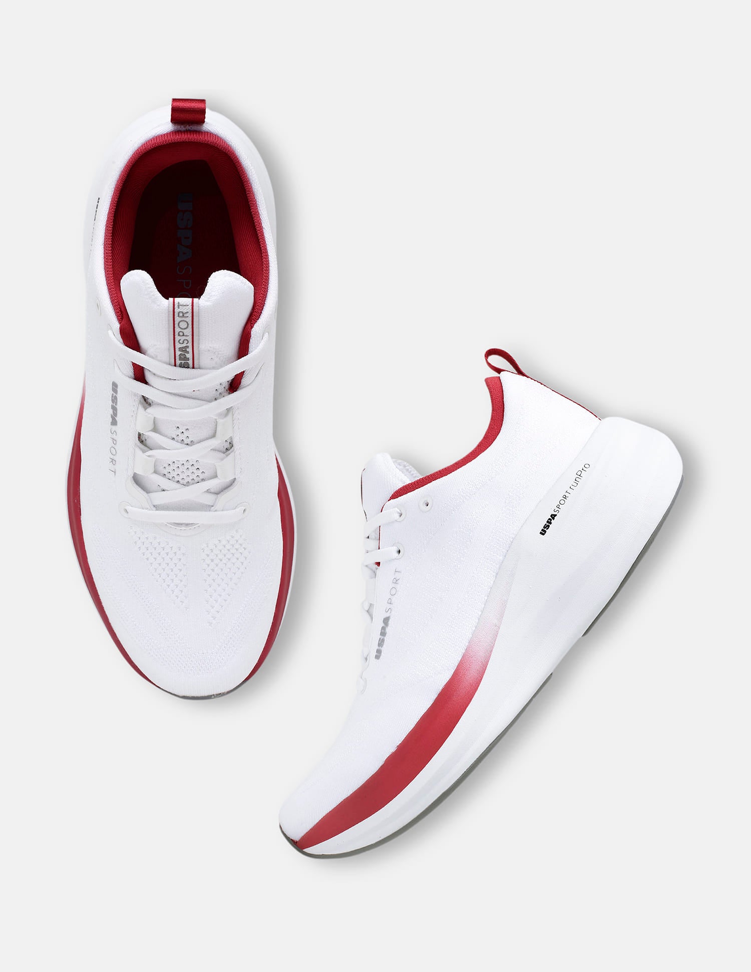 Quartette Runner Lace-Ups Running Shoes Off White - U.S. Polo Assn. India | Large
