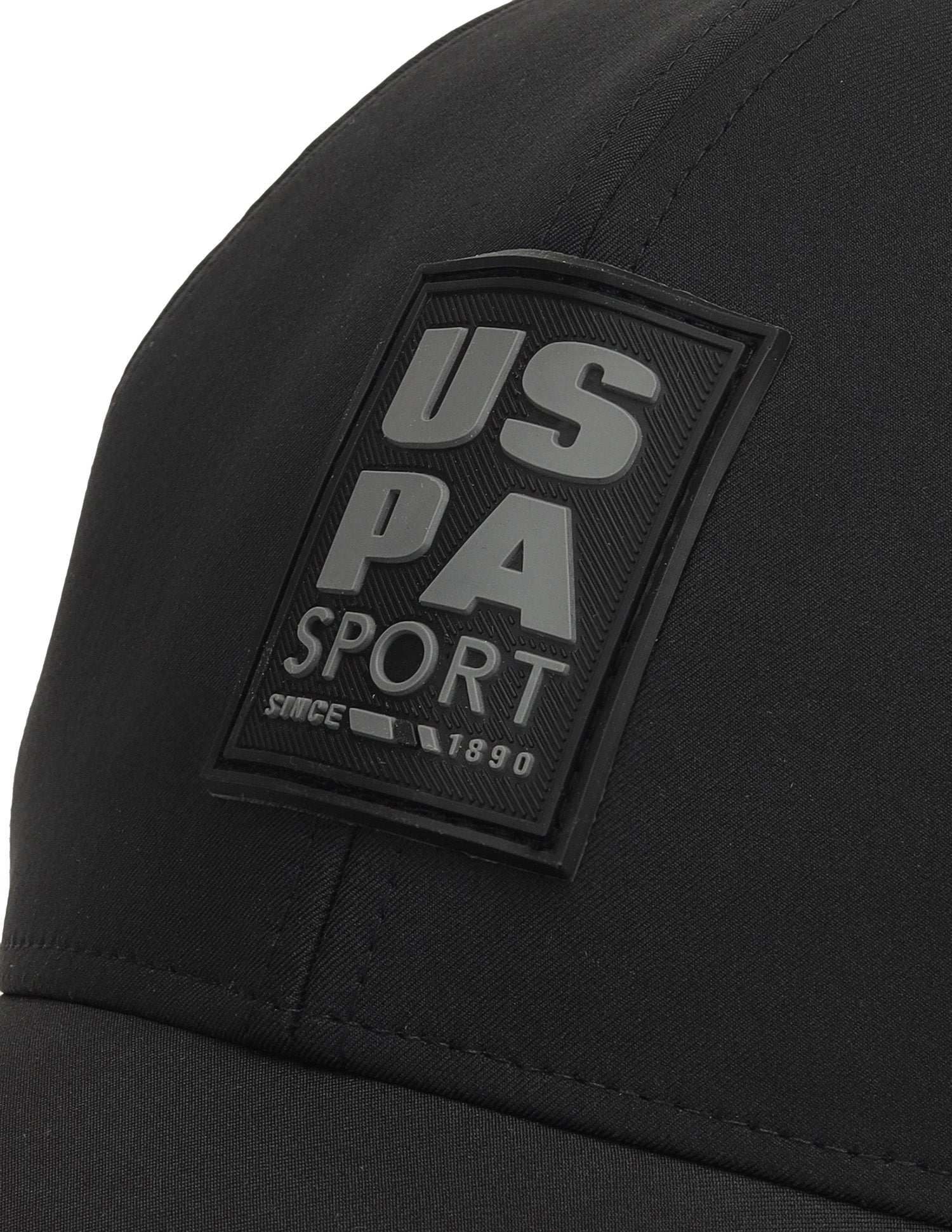 Brand Embossed Twill Cap Black - U.S. Polo Assn. India | Large