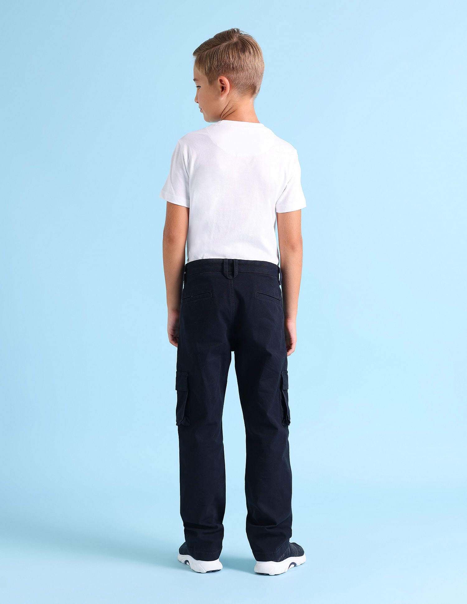 Boys Ribstop Cargo Trousers Navy - U.S. Polo Assn. India | Large
