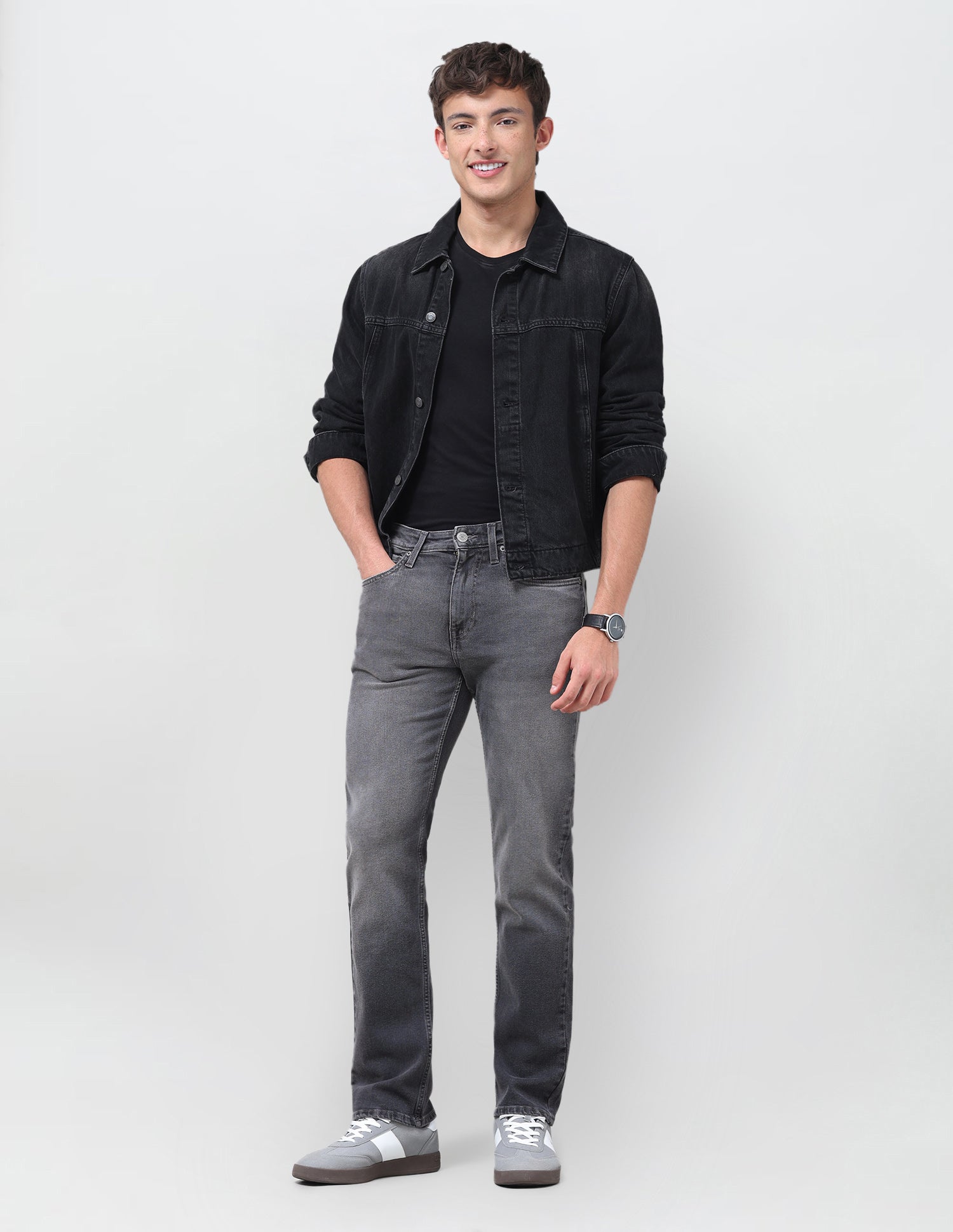 Harold Slim Straight Fit Grey Jeans Grey - U.S. Polo Assn. India | Large