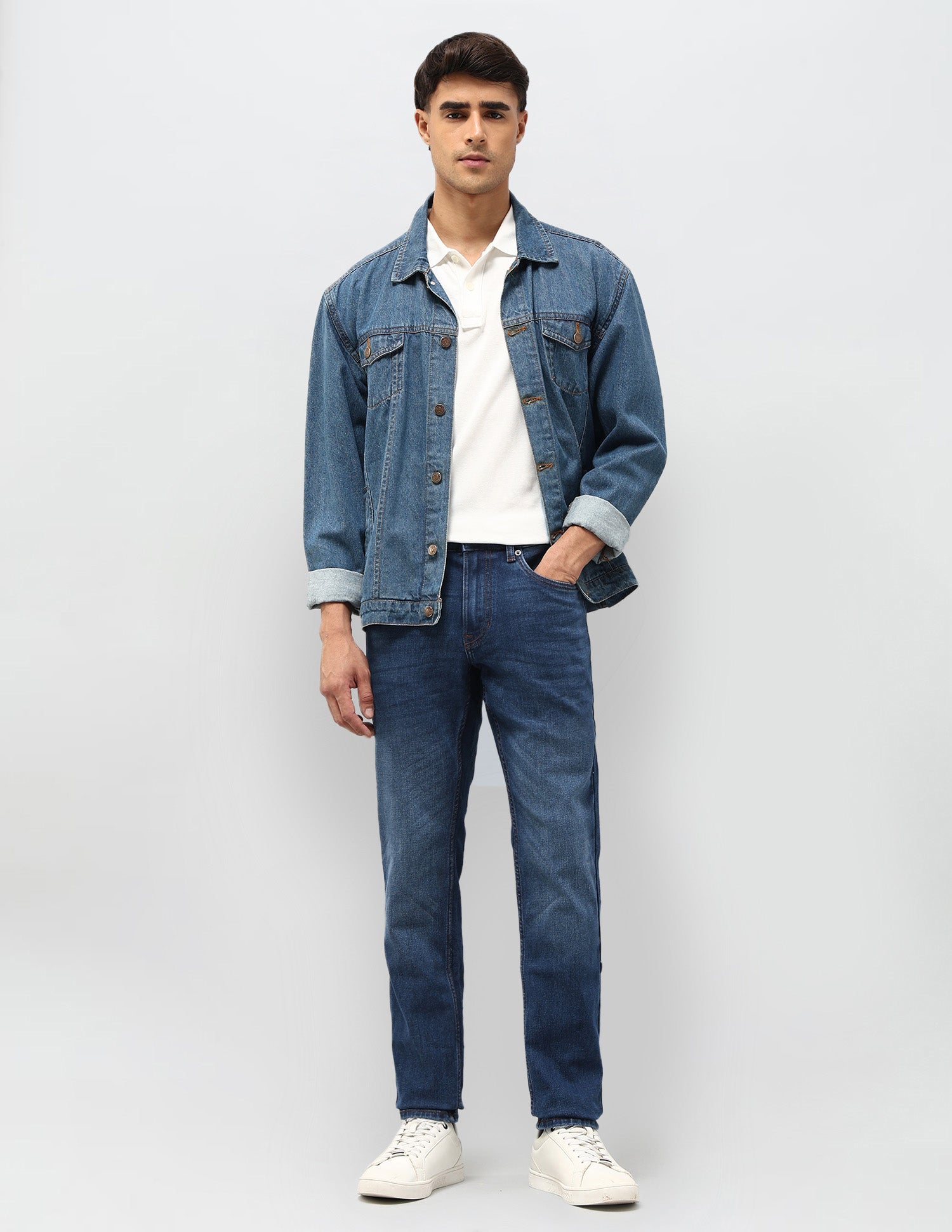 Brandon Slim Tapered Fit Blue Jeans Blue - U.S. POLO ASSN. | Large