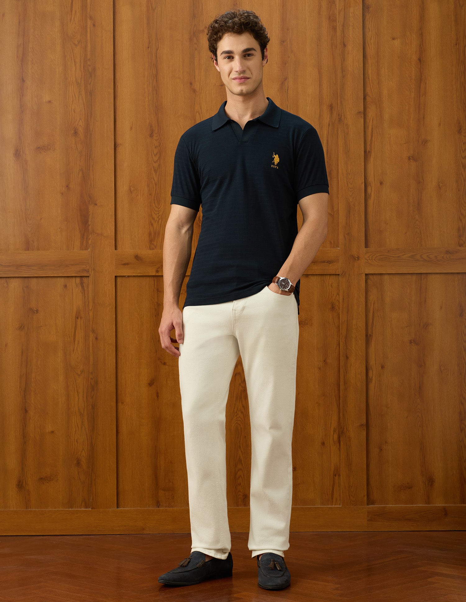 Slim Fit Elvenado Polo Shirt Navy - U.S. Polo Assn. India | Large