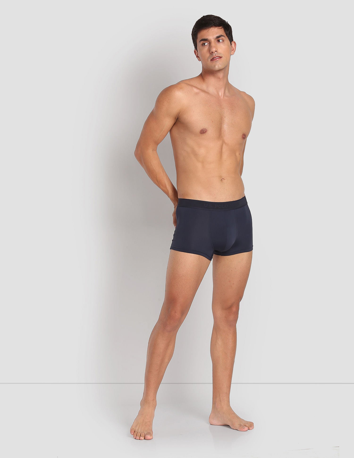 Nylon Stretch Moisture Wicking AT001 Active Trunks - Pack Of 1 Navy - U.S. POLO ASSN. | Large