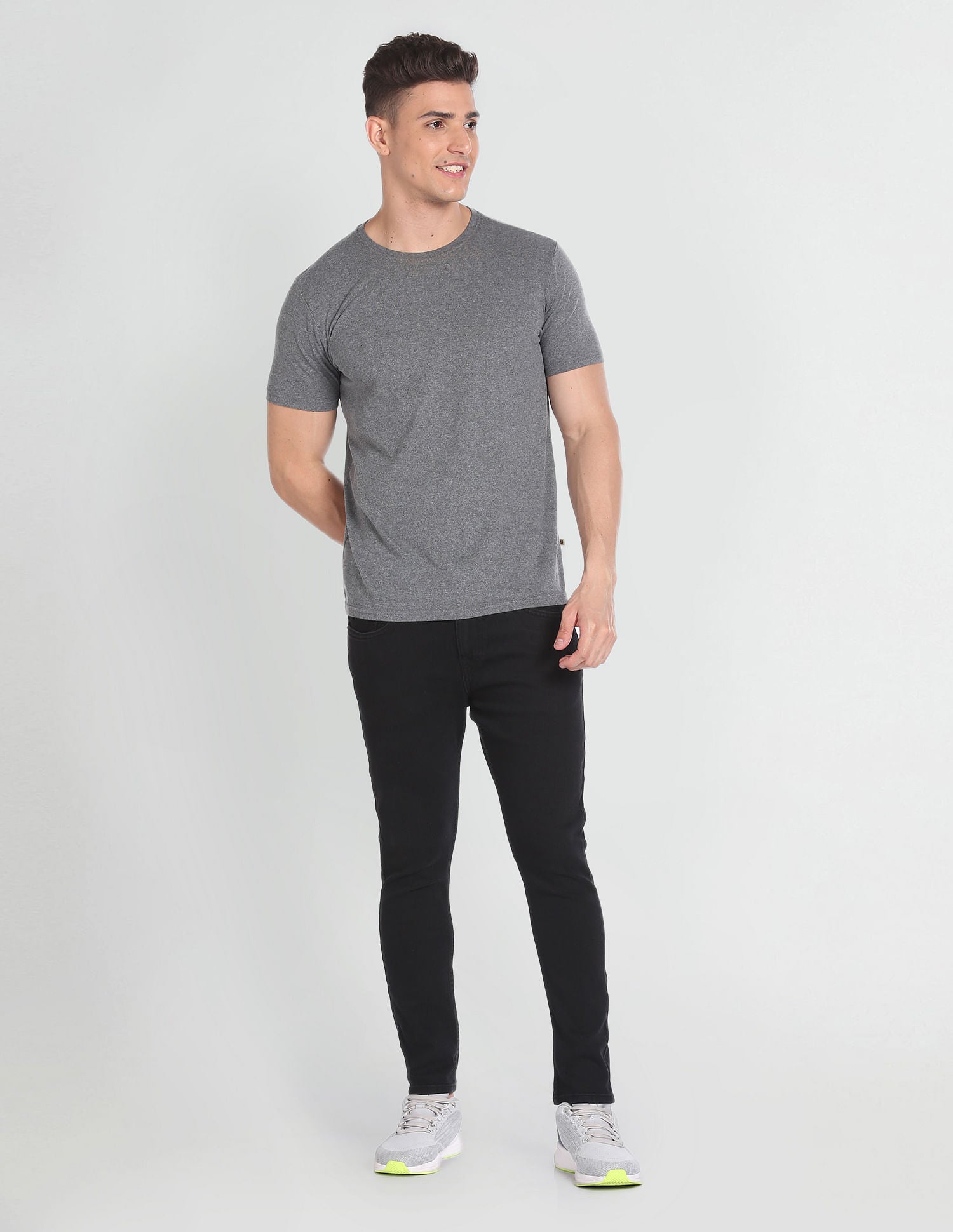 Henry Cropped Fit Black Jeans Black - U.S. Polo Assn. India | Large