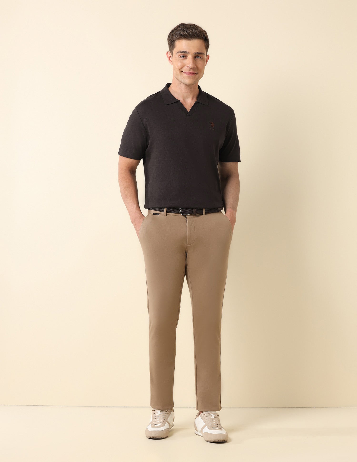 Slim Fit Classic Polo Shirt Dark Brown - U.S. Polo Assn. India | Large