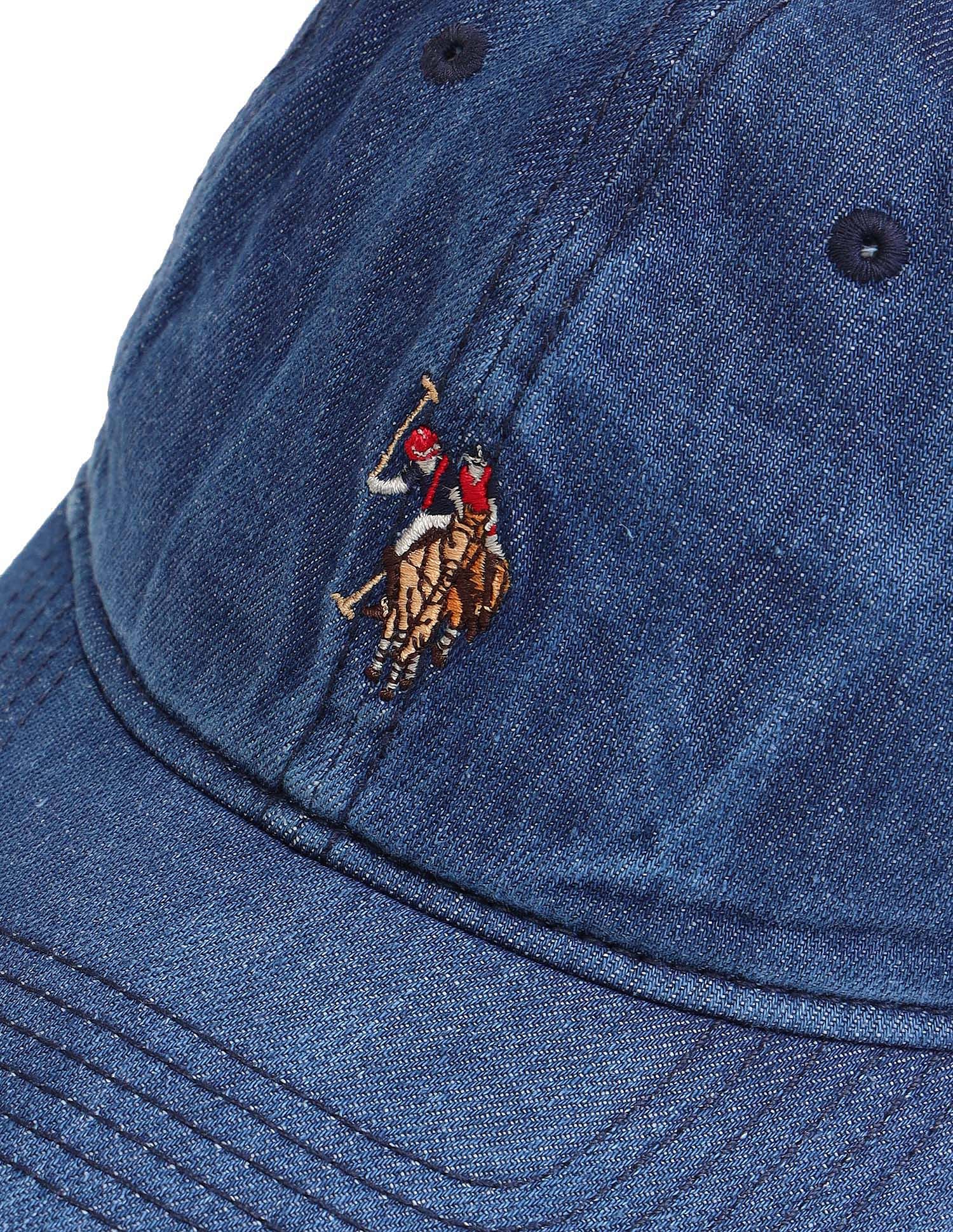 Washed Denim Cap Dark Blue - U.S. Polo Assn. India | Large