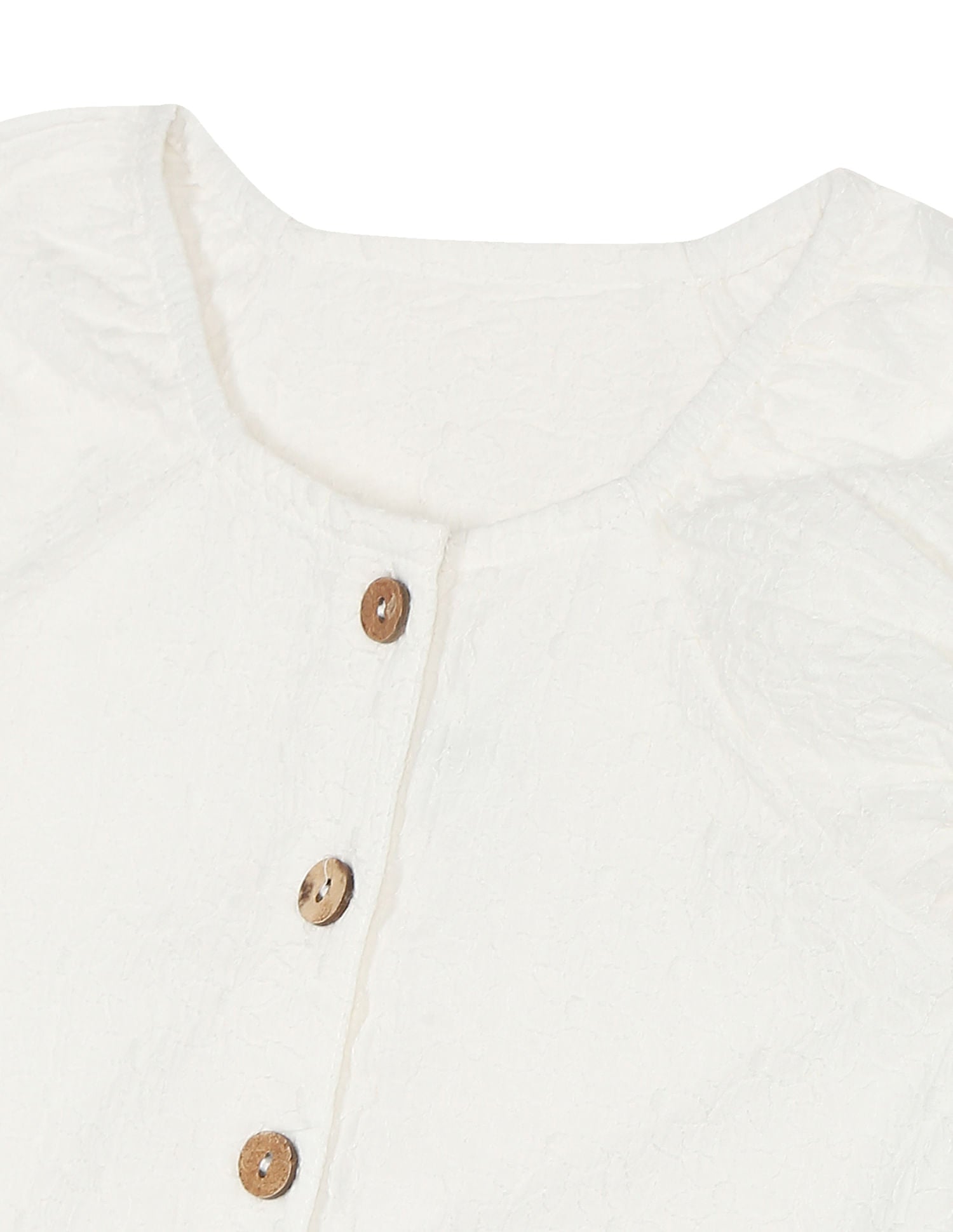 Puff Sleeve Embroidered Top White - U.S. POLO ASSN. | Large