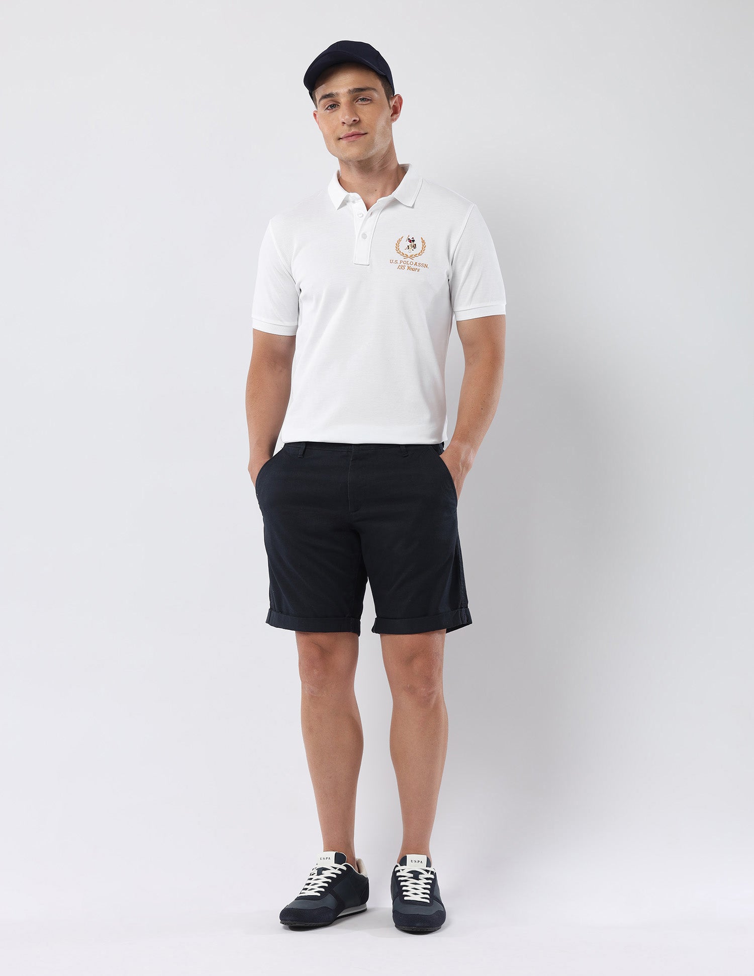 Pure Cotton 135 Anniversary Polo Shirt White - U.S. Polo Assn. India | Large