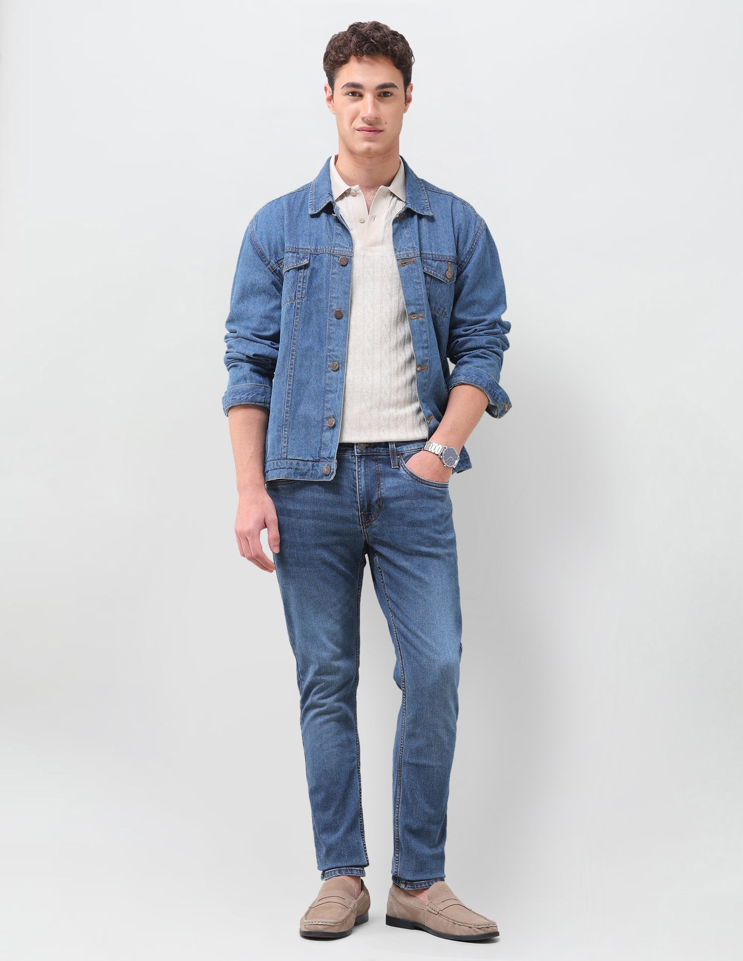 Brandon Slim-Tapered Fit Blue Jeans Indigo - U.S. Polo Assn. India | Large
