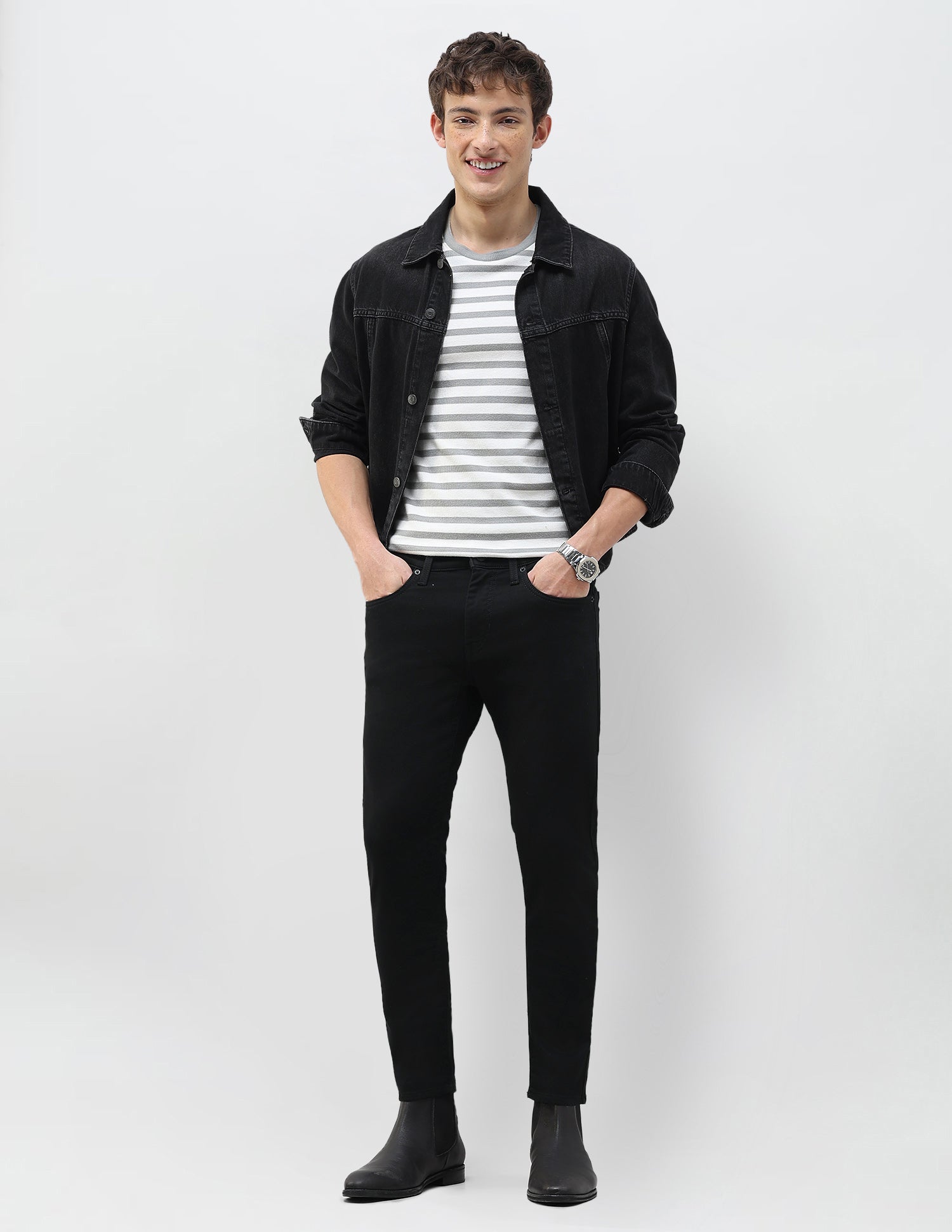 Henry Tapered Fit Black Jeans Black - U.S. Polo Assn. India | Large