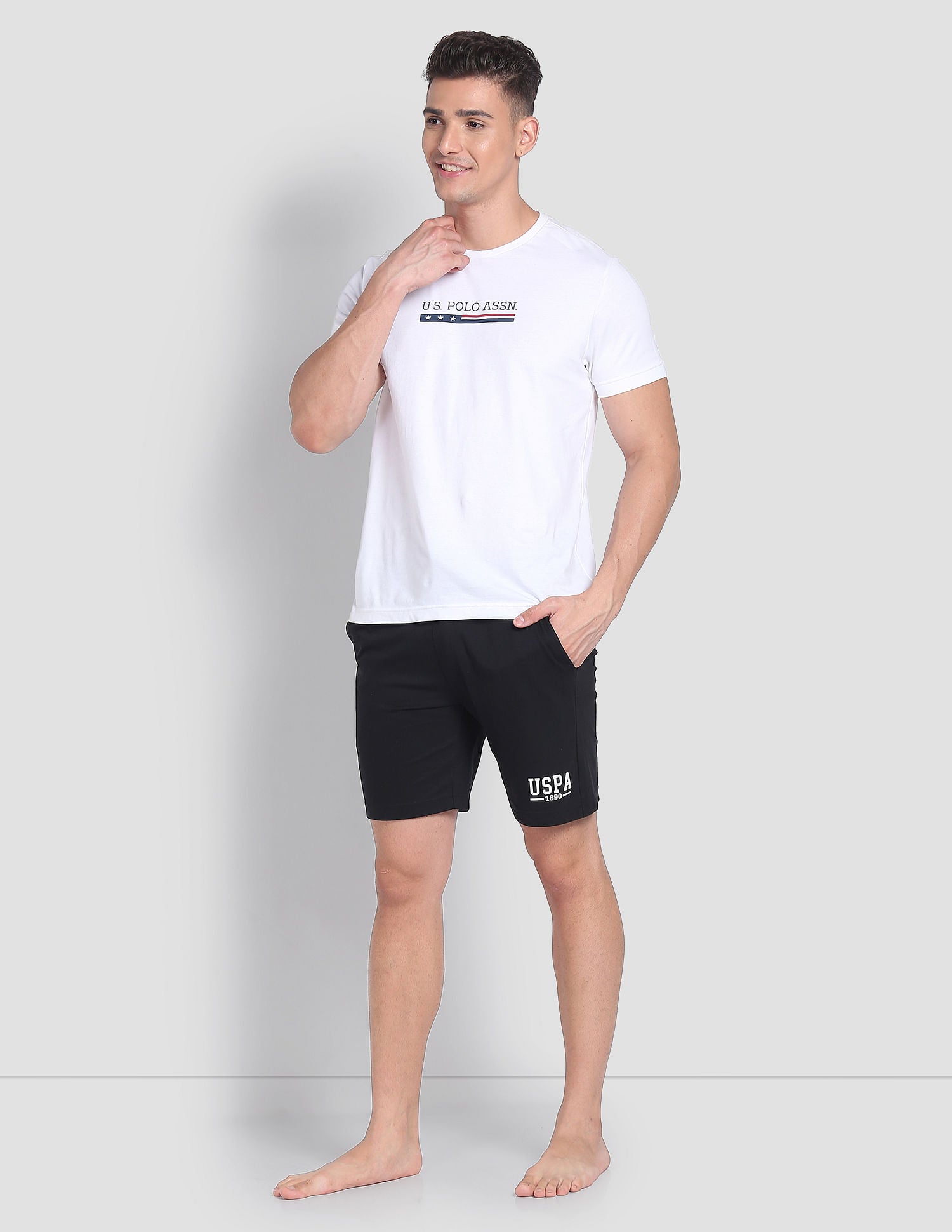 Solid Logo IYBF Knit Shorts - Pack Of 1 Black - U.S. POLO ASSN. | Large