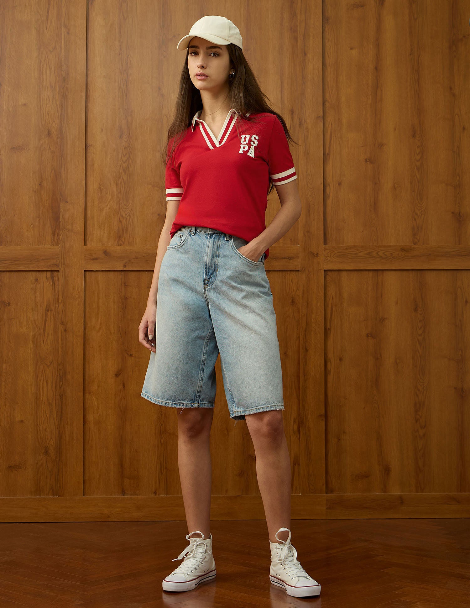 Regular Fit Solid Polo Shirt Red - U.S. POLO ASSN. | Large