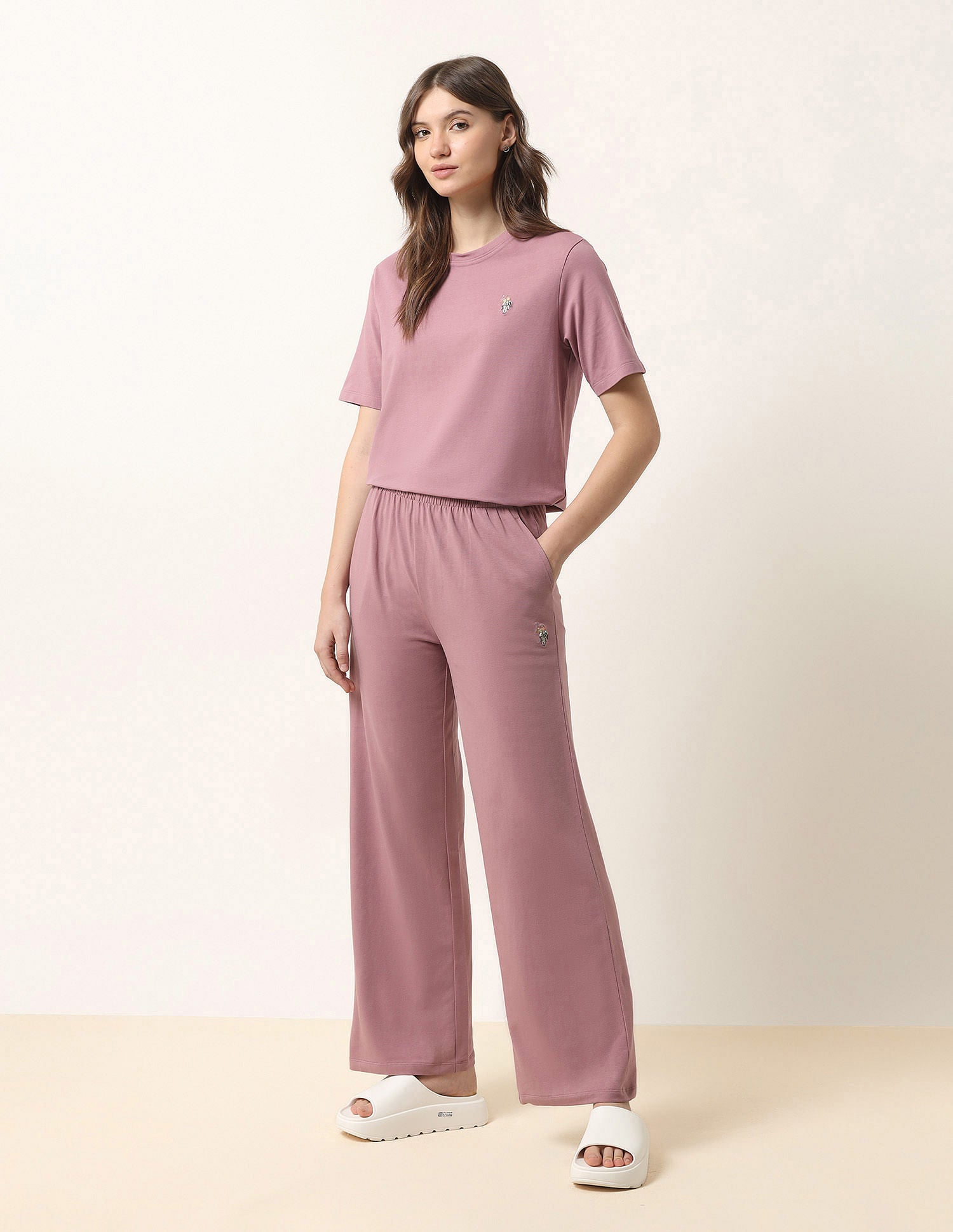 Boxy Fit Lounge T-Shirt Purple - U.S. POLO ASSN. | Large