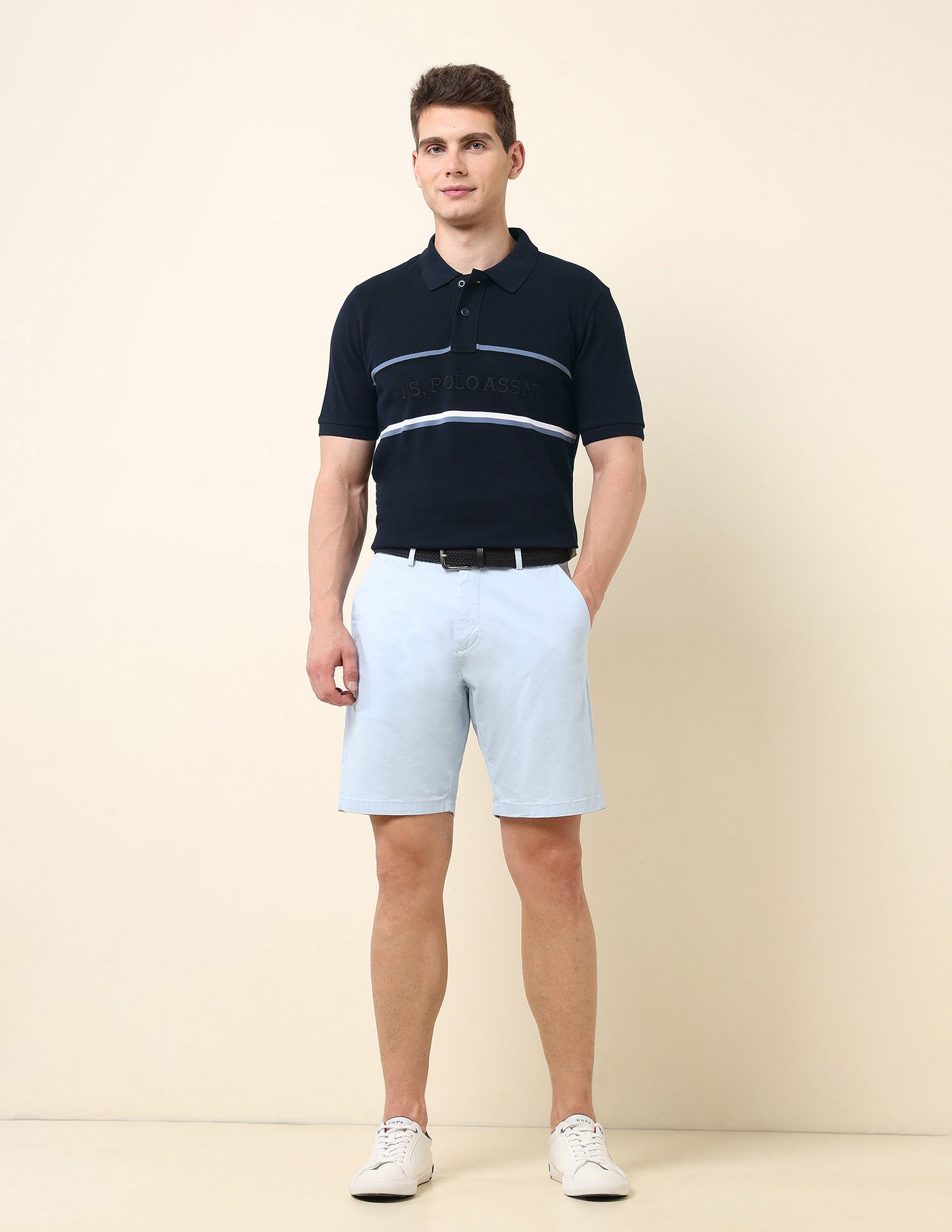 Brand Embroidered Classic Polo Shirt Navy - U.S. POLO ASSN. | Large