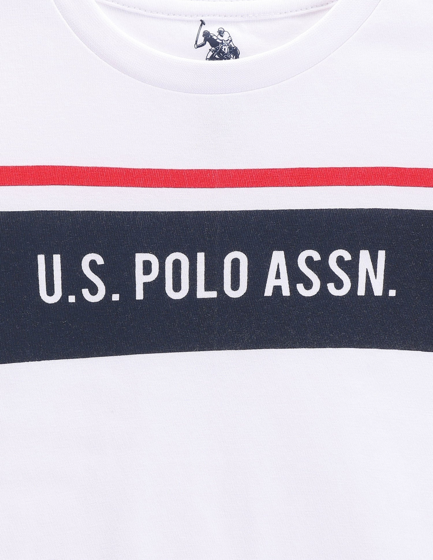 Boys Brand Print T-Shirt White - U.S. POLO ASSN. | Large
