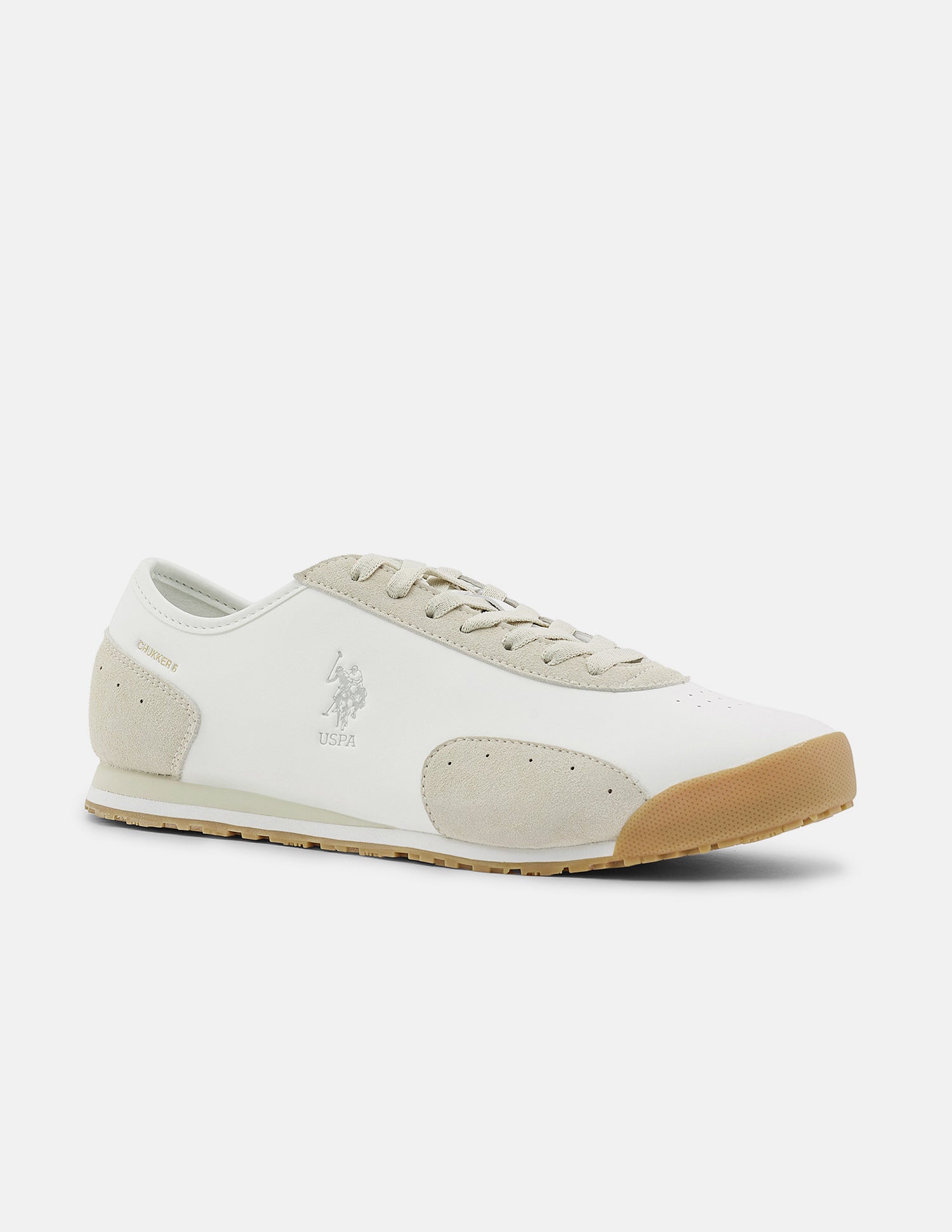 Round Toe Chukker 6 Suede Sneakers Off white - U.S. Polo Assn. India | Large