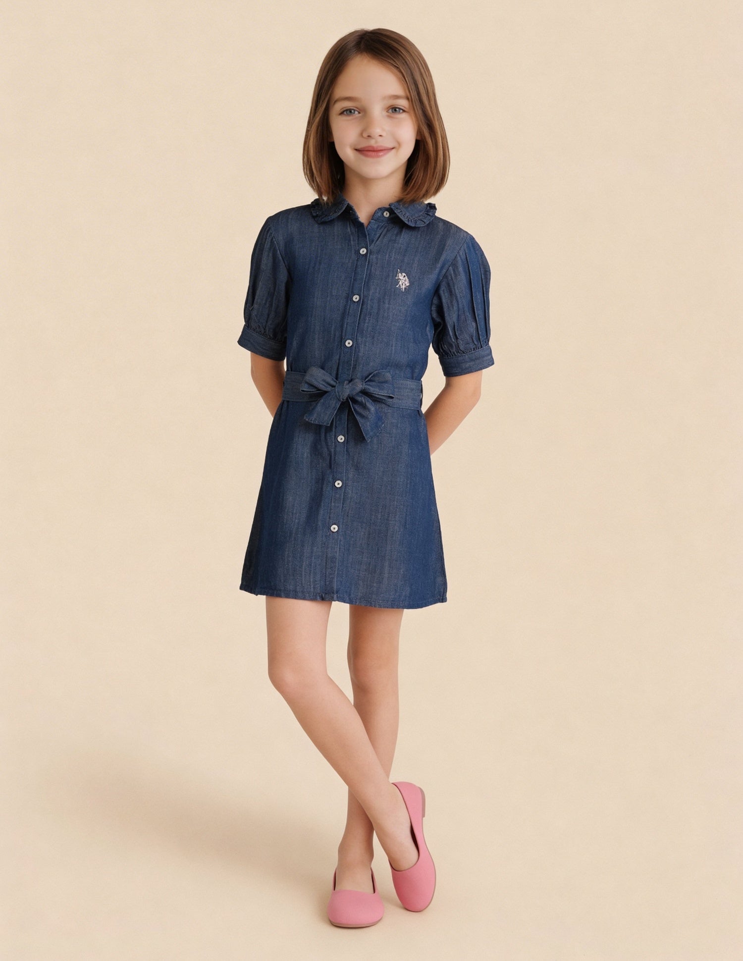 Denim Regular Fit Shirt Dress Navy - U.S. Polo Assn. India | Large