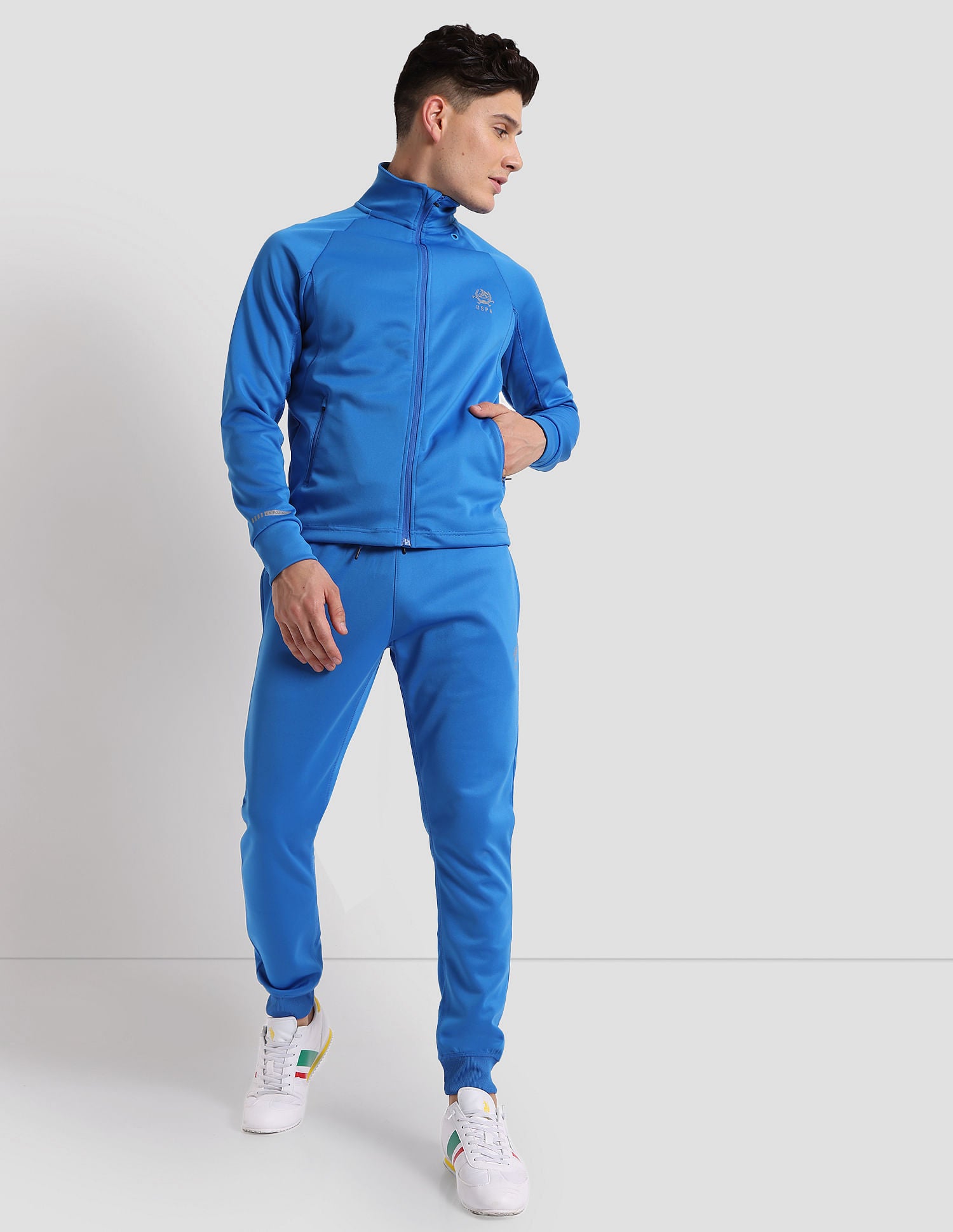 Reflective Logo Training Jacket Blue - U.S. POLO ASSN. | Large