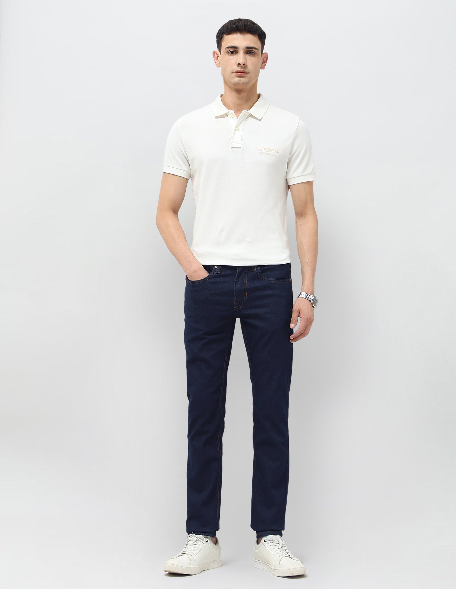 Regallo Skinny Fit Blue Jeans Indigo - U.S. Polo Assn. India | Large