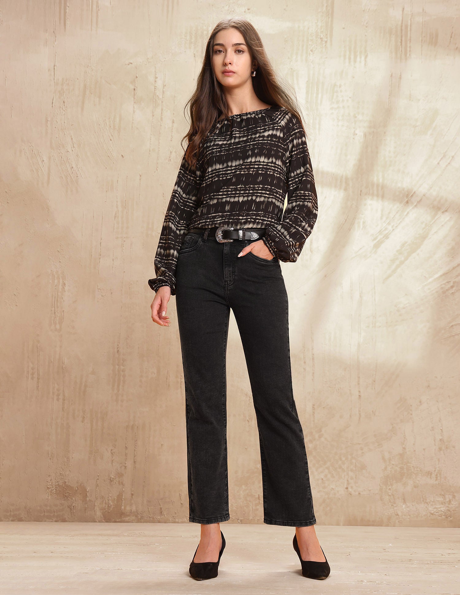 High Rise Straight Fit Jeans Dark Grey - U.S. POLO ASSN. | Large