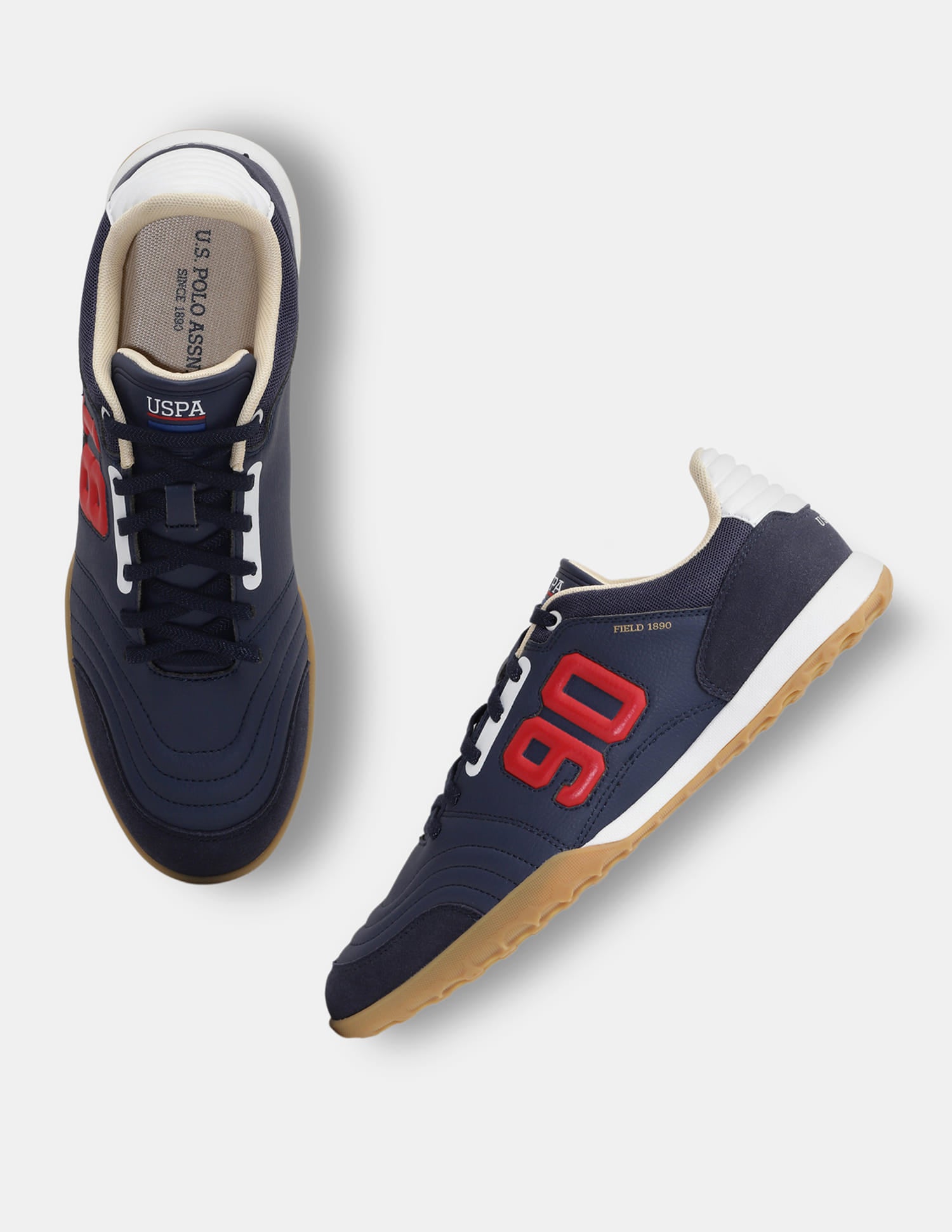 Numeric Embossed Field 1890 Sneakers Navy - U.S. Polo Assn. India | Large