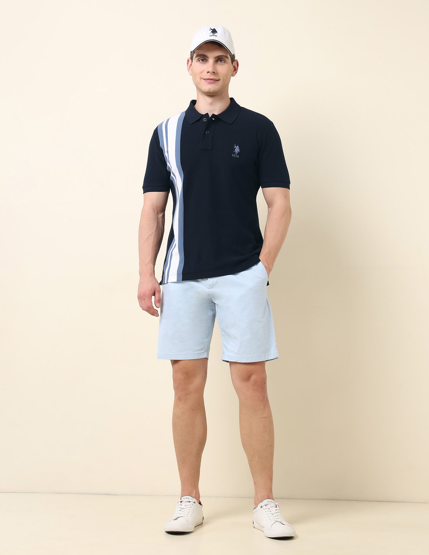 Colourblocked Classic Polo Shirt Navy - U.S. POLO ASSN. | Large