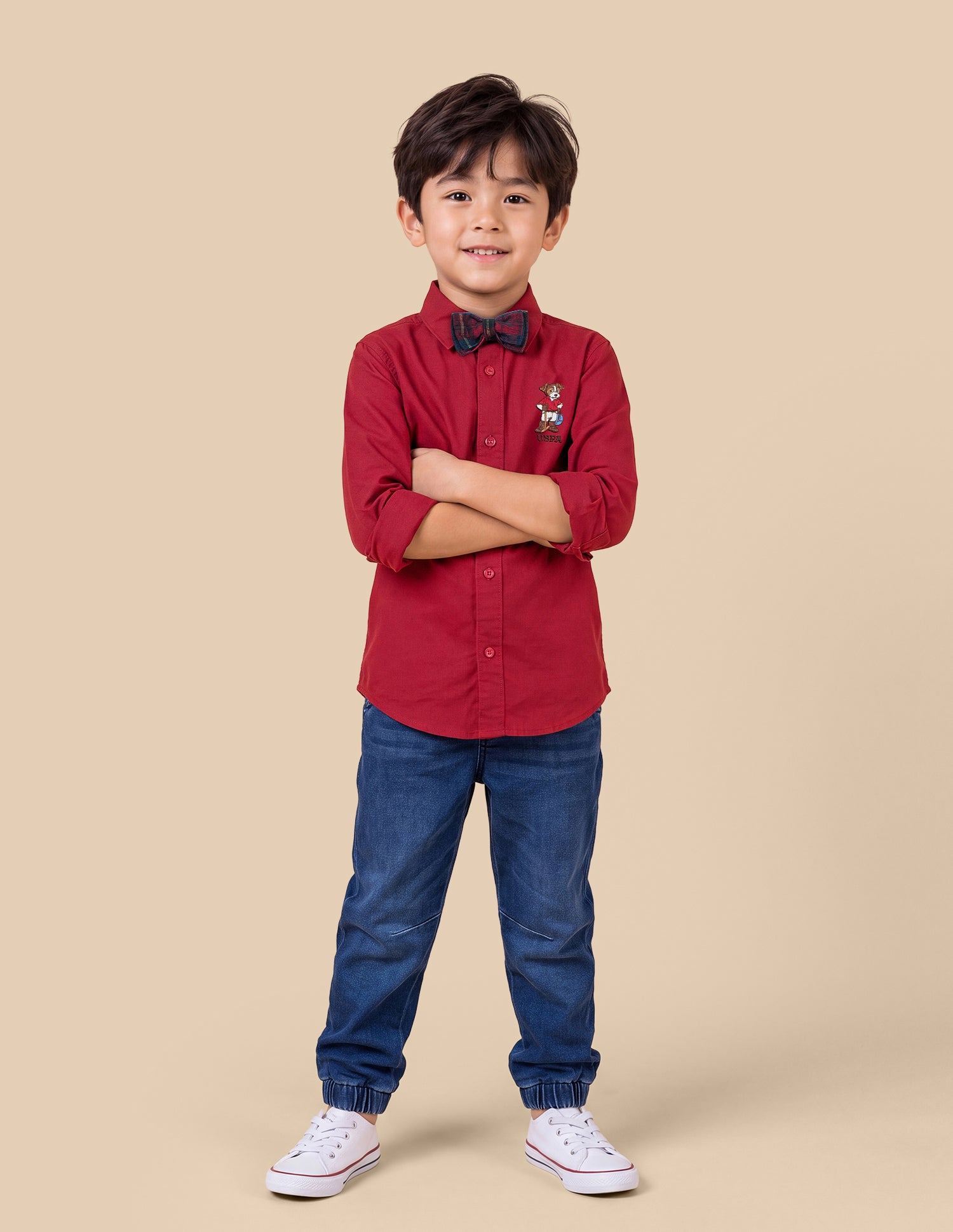 Solid Oxford Shirt Red - U.S. Polo Assn. India | Large