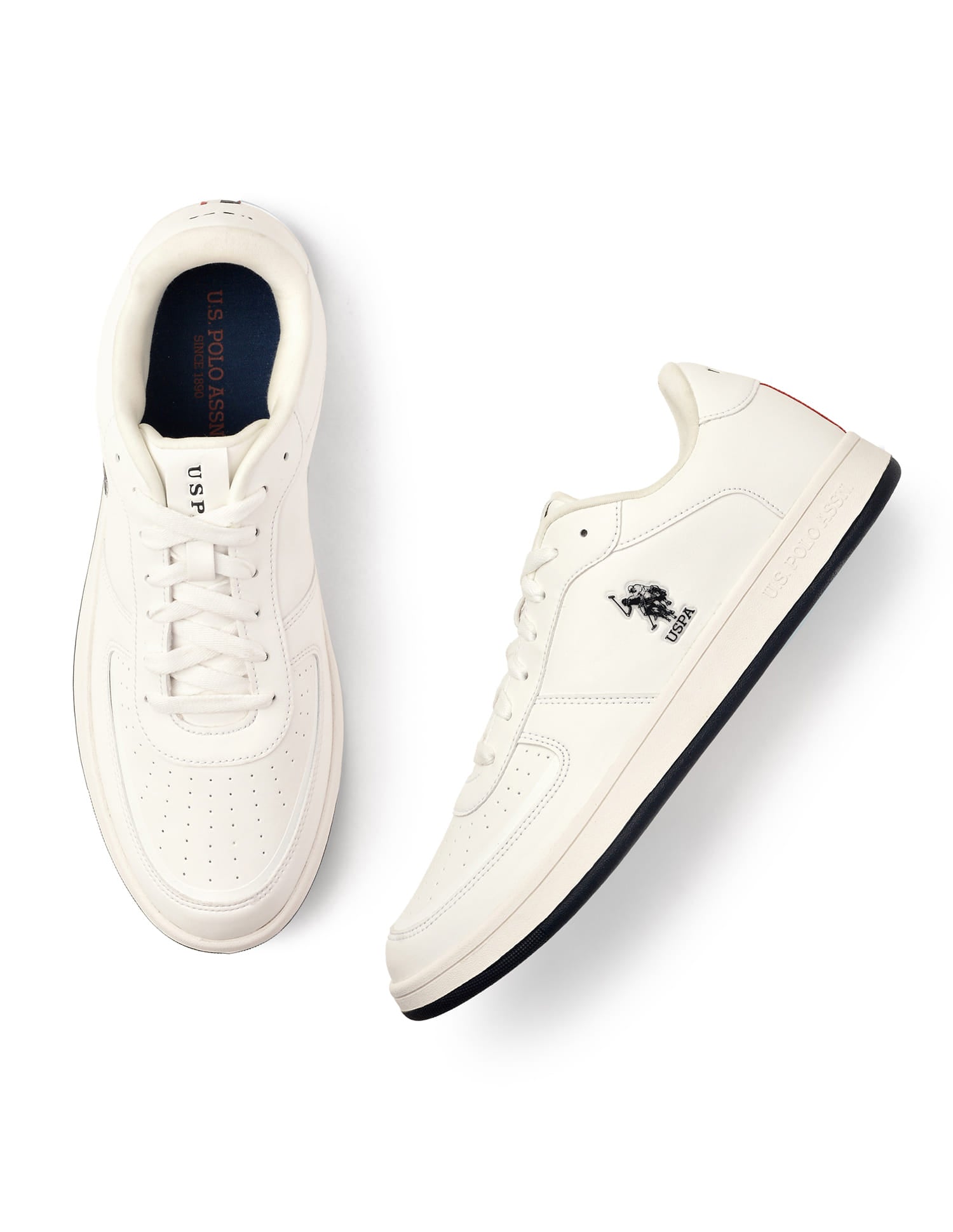 Men Solid Rein 3.0 Sneakers Off White - U.S. Polo Assn. India | Large