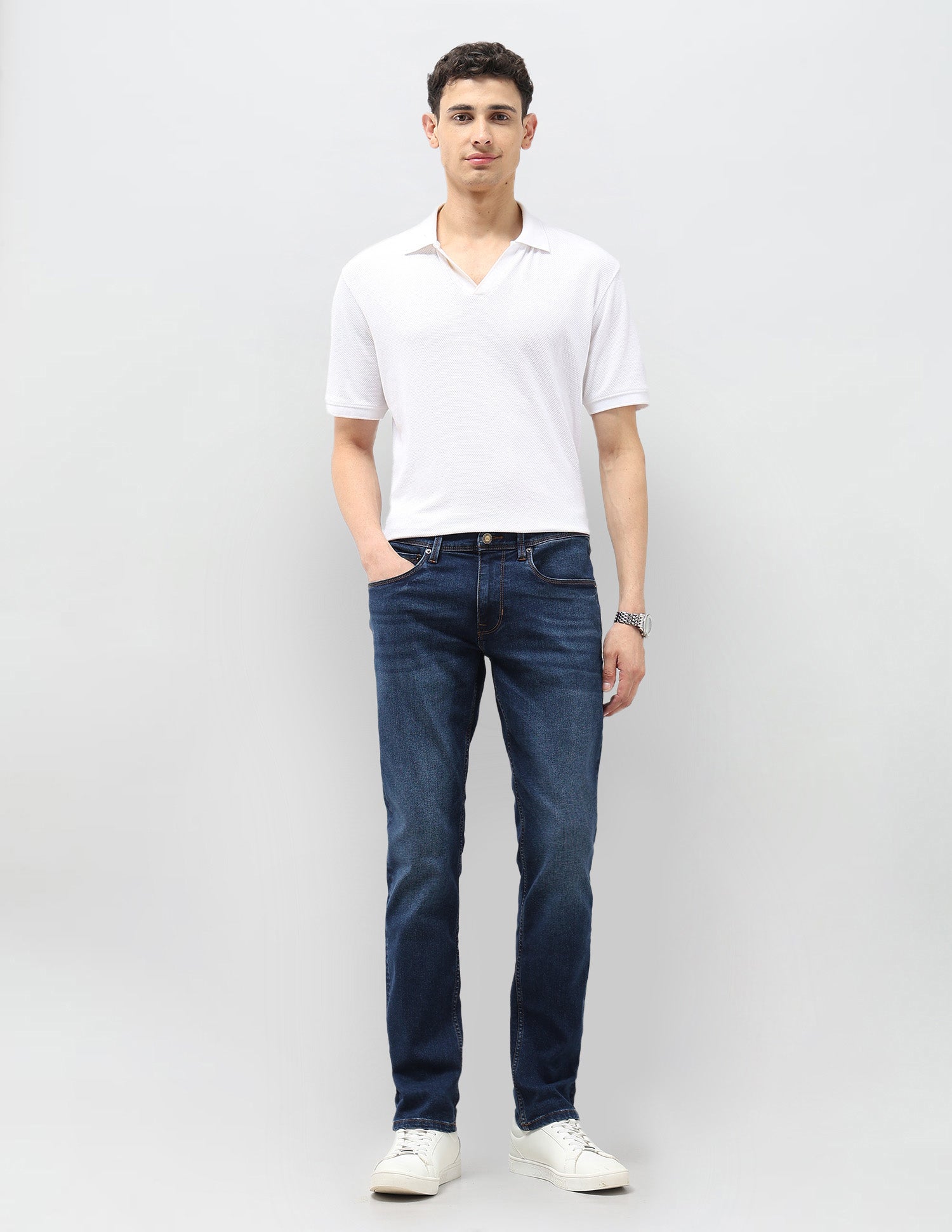 Brandon Slim Tapered Fit Blue Jeans Blue - U.S. POLO ASSN. | Large