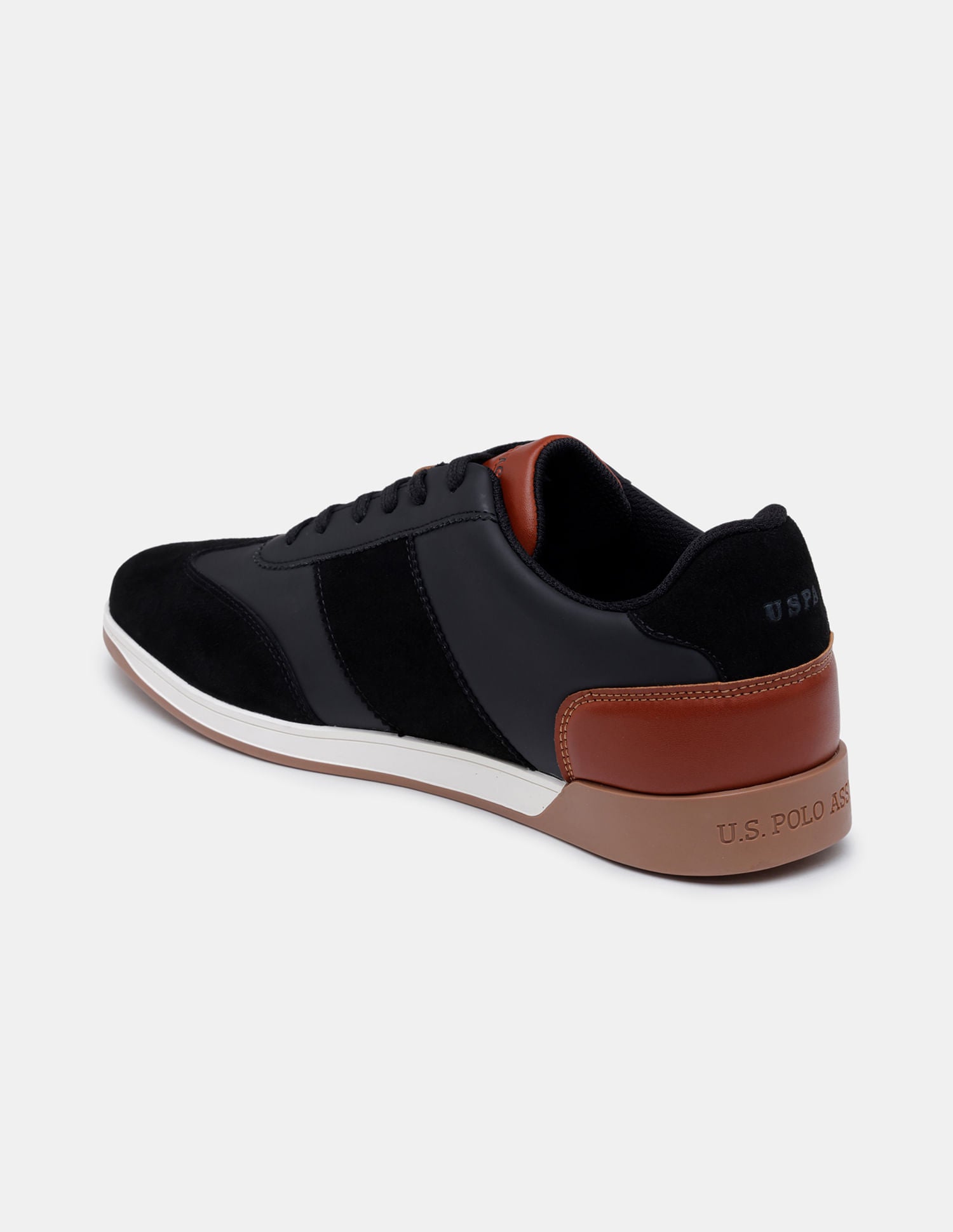 Men Jonny Smart Casuals Sneakers Black - U.S. POLO ASSN. | Large