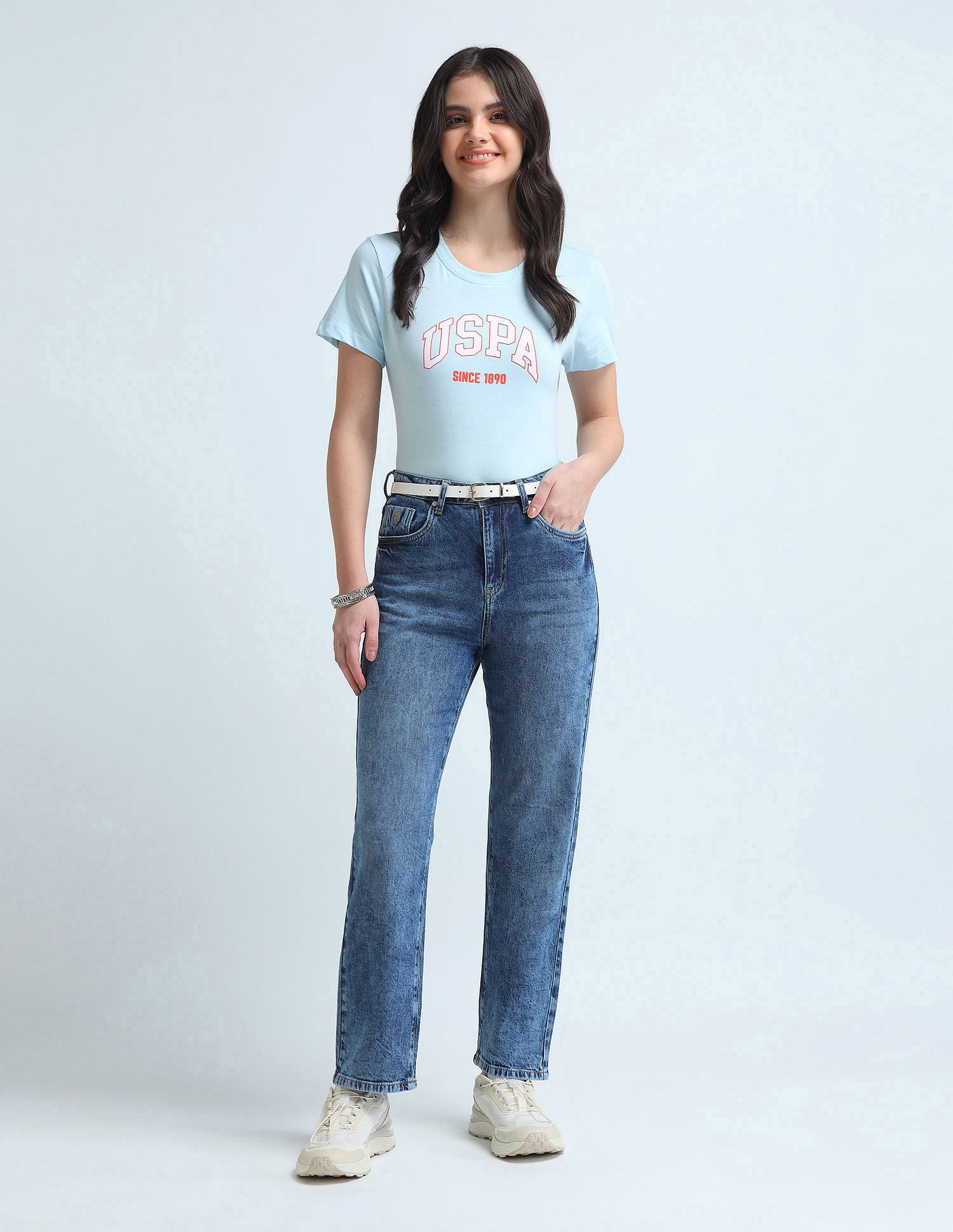 Straight Fit Blue Jeans Blue - U.S. POLO ASSN. | Large