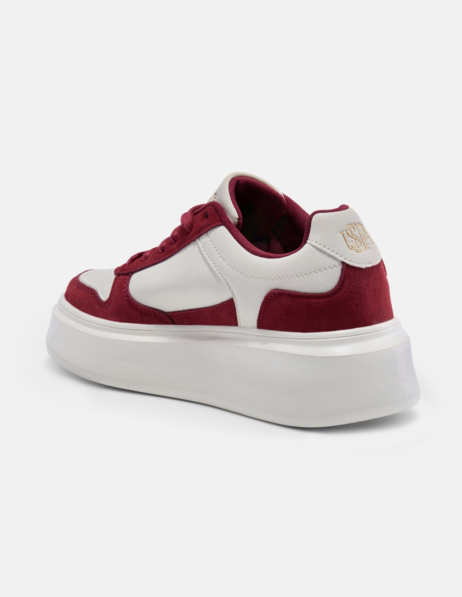 Colour Blocked Keya Sneakers Burgundy - U.S. Polo Assn. India | Large