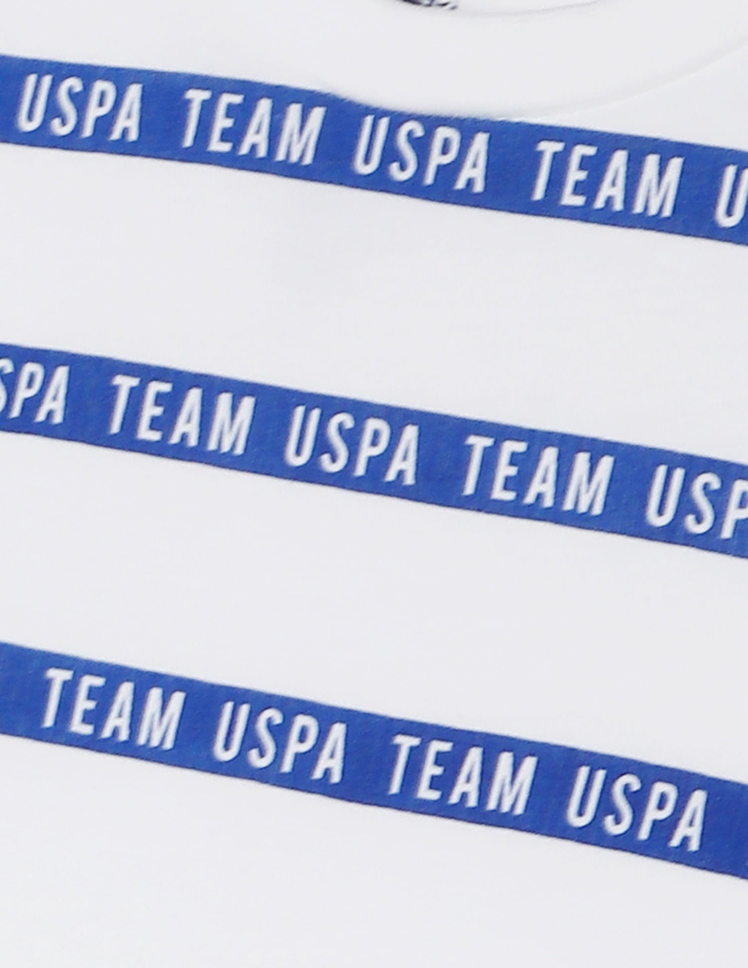 Crew Neck Brand Print T-Shirt White - U.S. POLO ASSN. | Large