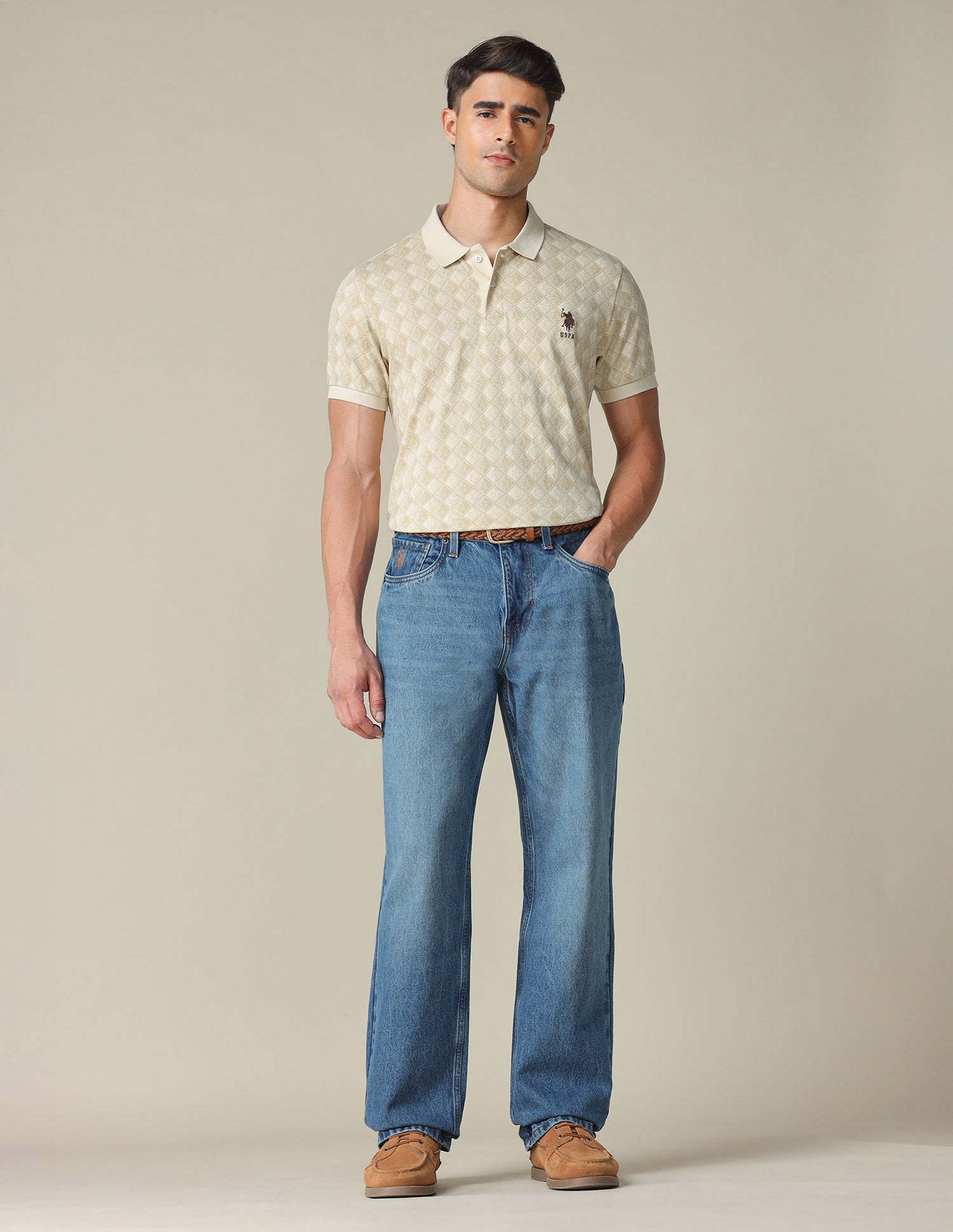 Shawn Relaxed Fit Blue Jeans Indigo - U.S. POLO ASSN. | Large