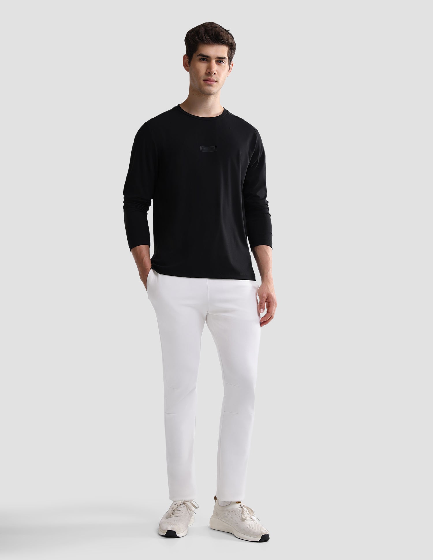 Solid Slim Fit Active T-Shirt Black - U.S. Polo Assn. India | Large