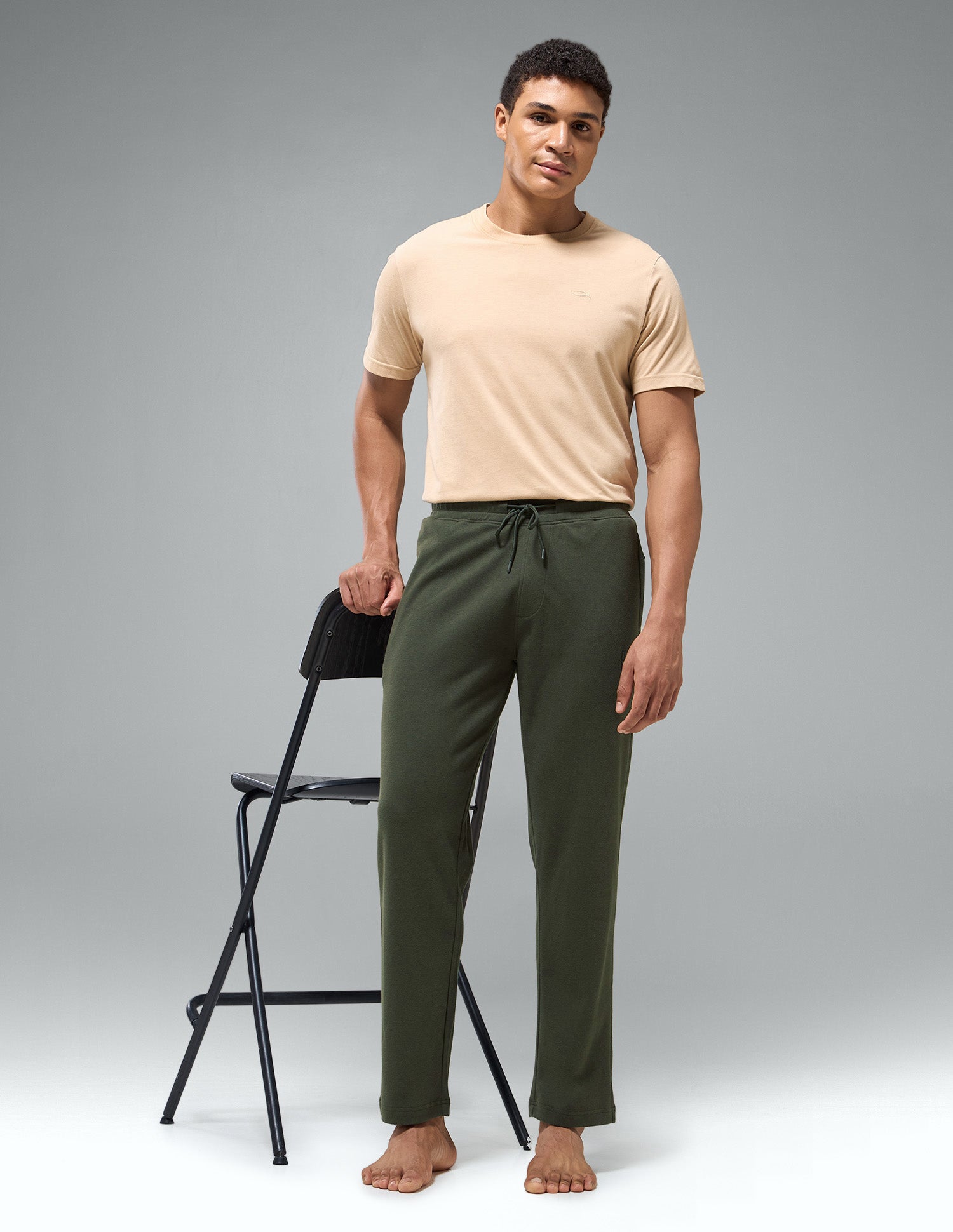 Relaxed Fit Mid Rise OR009 Track Pants Forest Night - U.S. Polo Assn. India | Large