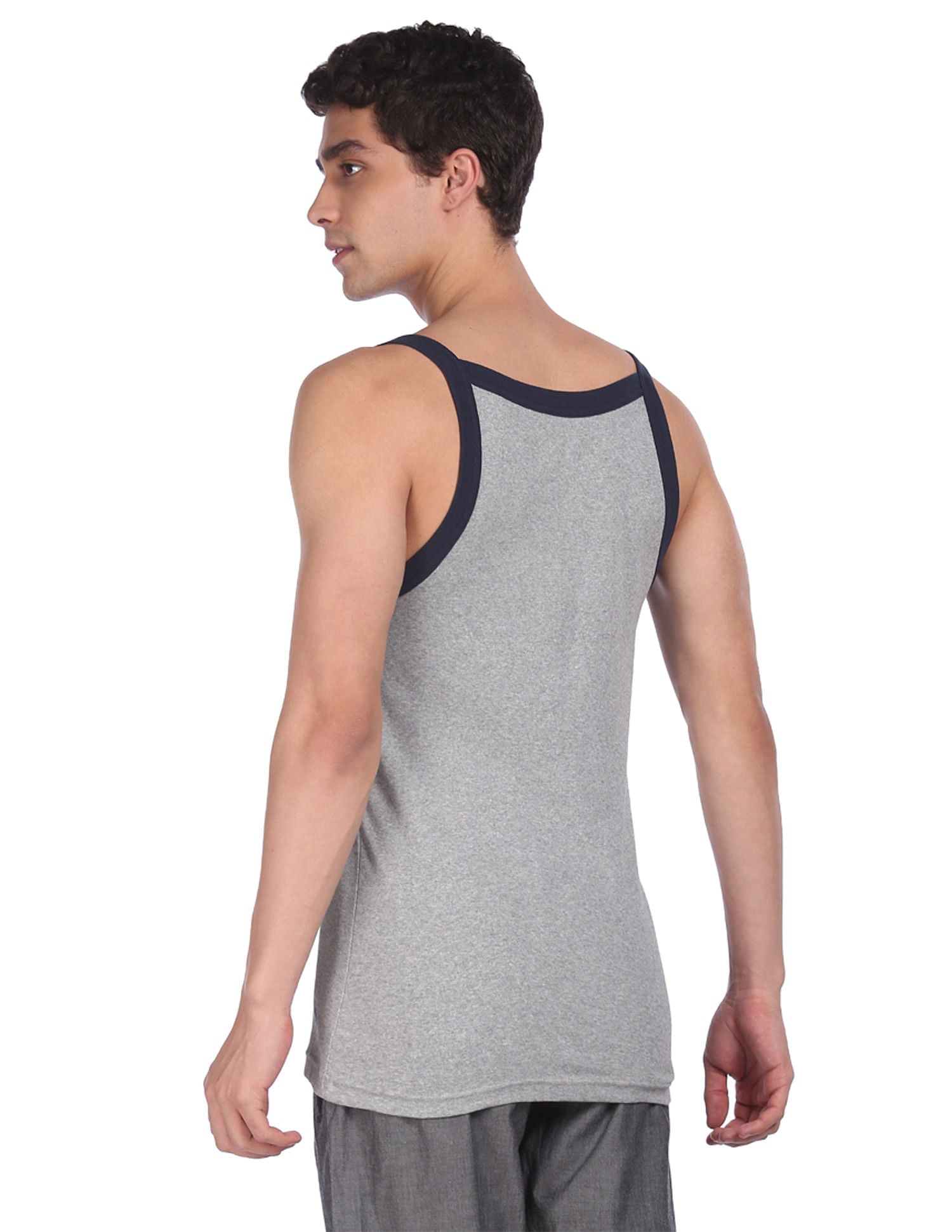 Round Neck Cotton I636 Vest - Pack Of 1 Grey - U.S. POLO ASSN. | Large