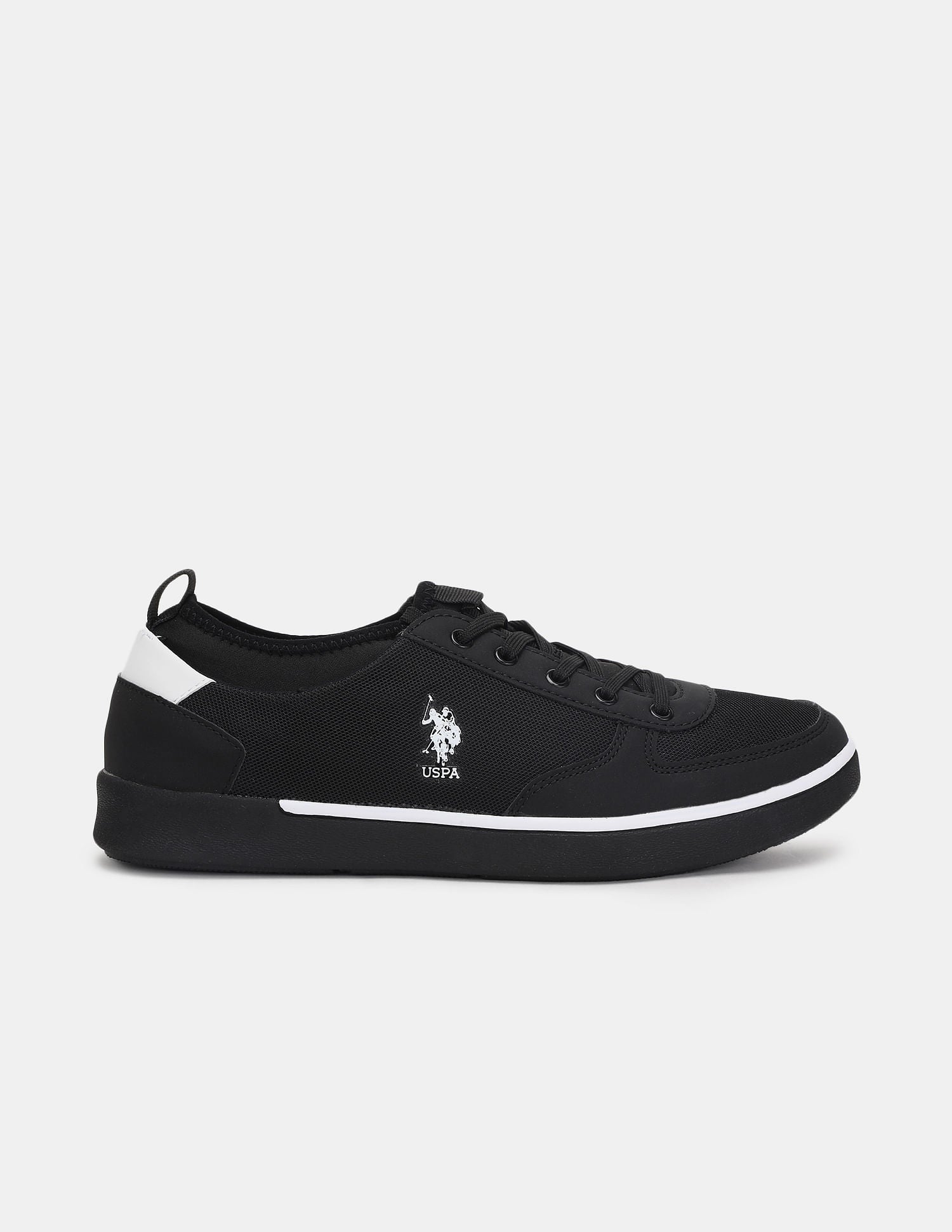Men Black Cushioned Non-Skid Rastus Sneakers – U.S. Polo Assn. India