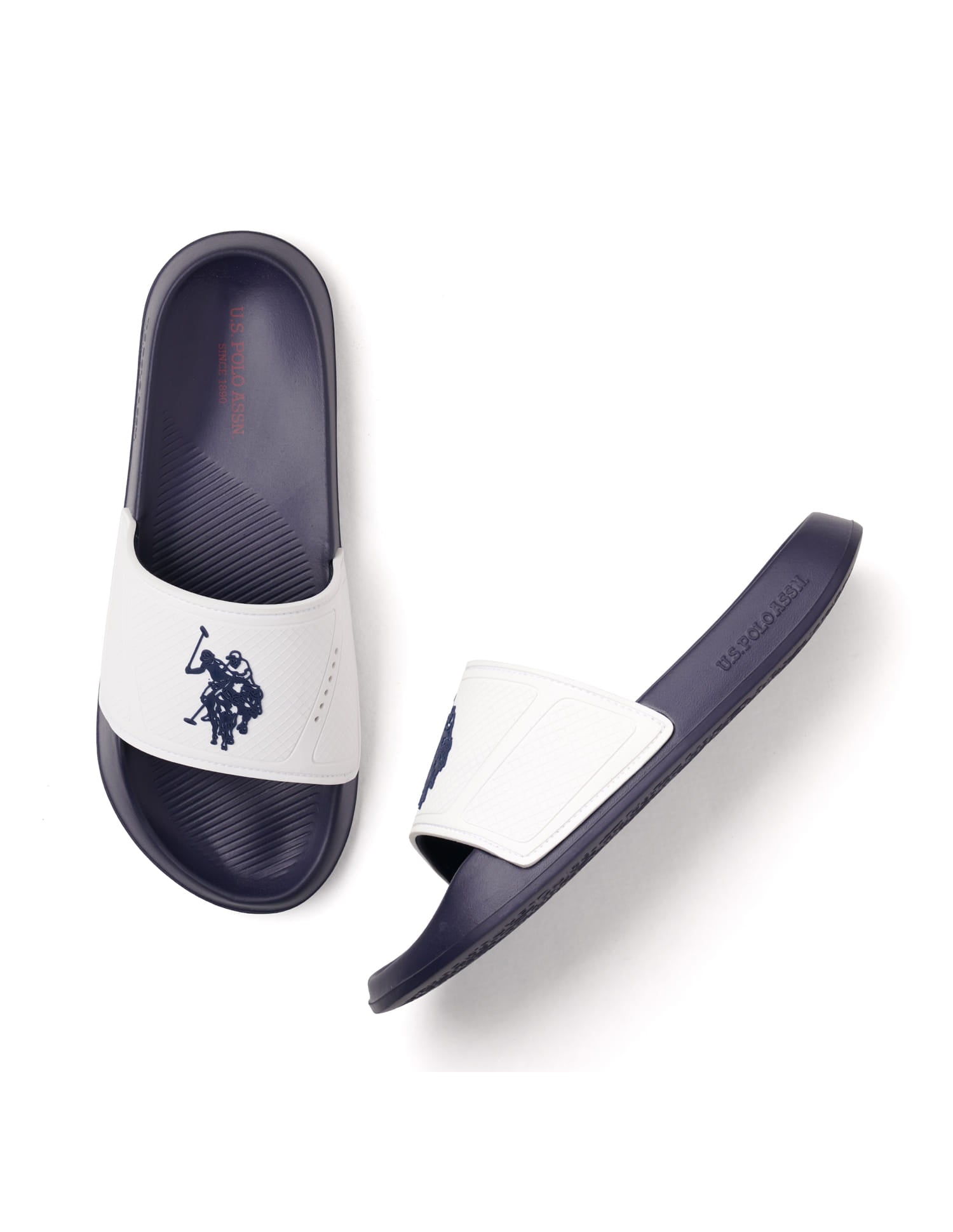 Men Phil Sliders White - U.S. Polo Assn. India | Large