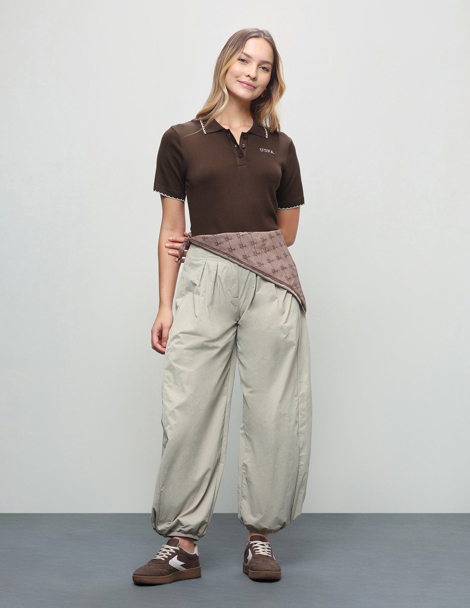 Solid Relaxed Fit Top Dark Brown - U.S. Polo Assn. India | Large