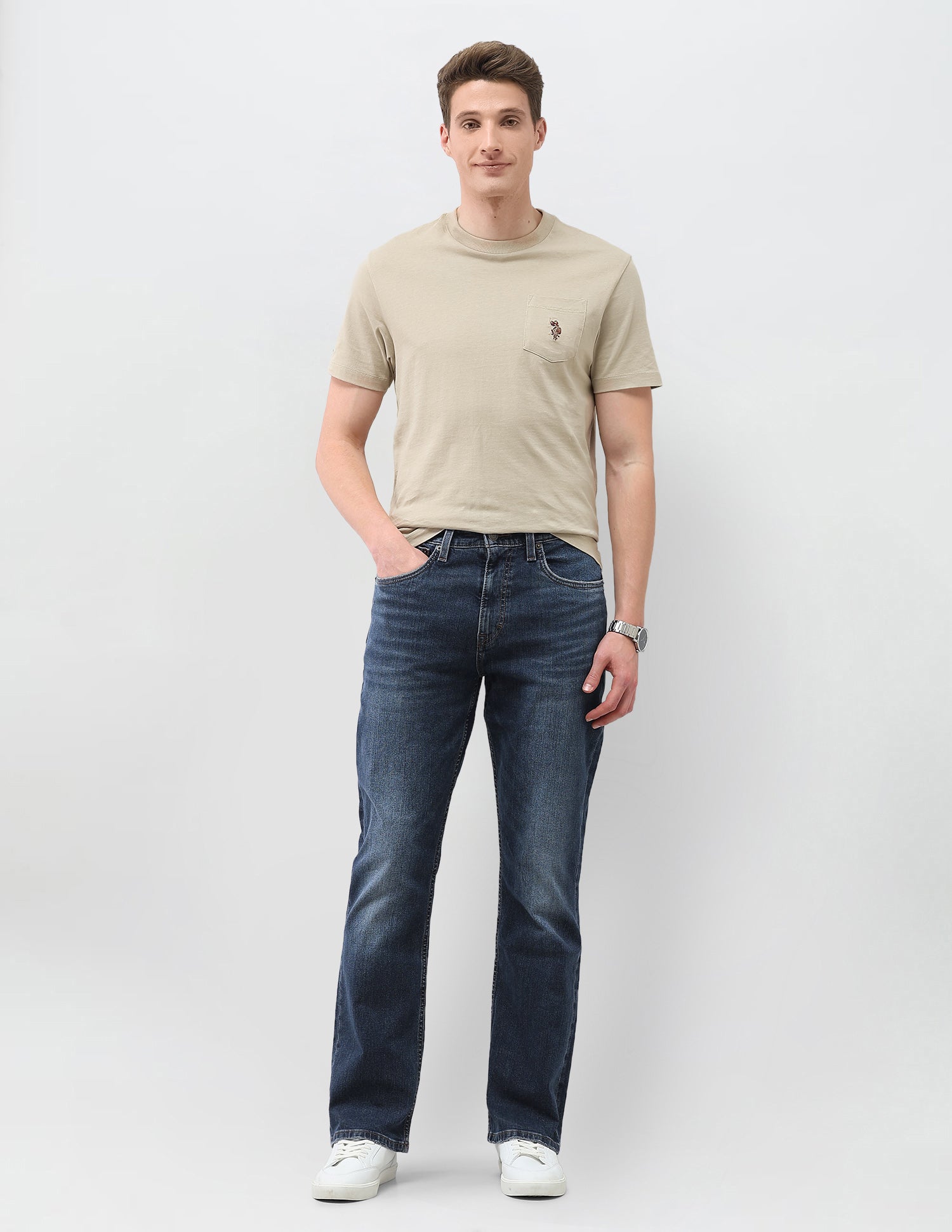 Connor Bootcut Fit Blue Jeans Tinted Wash - U.S. Polo Assn. India | Large