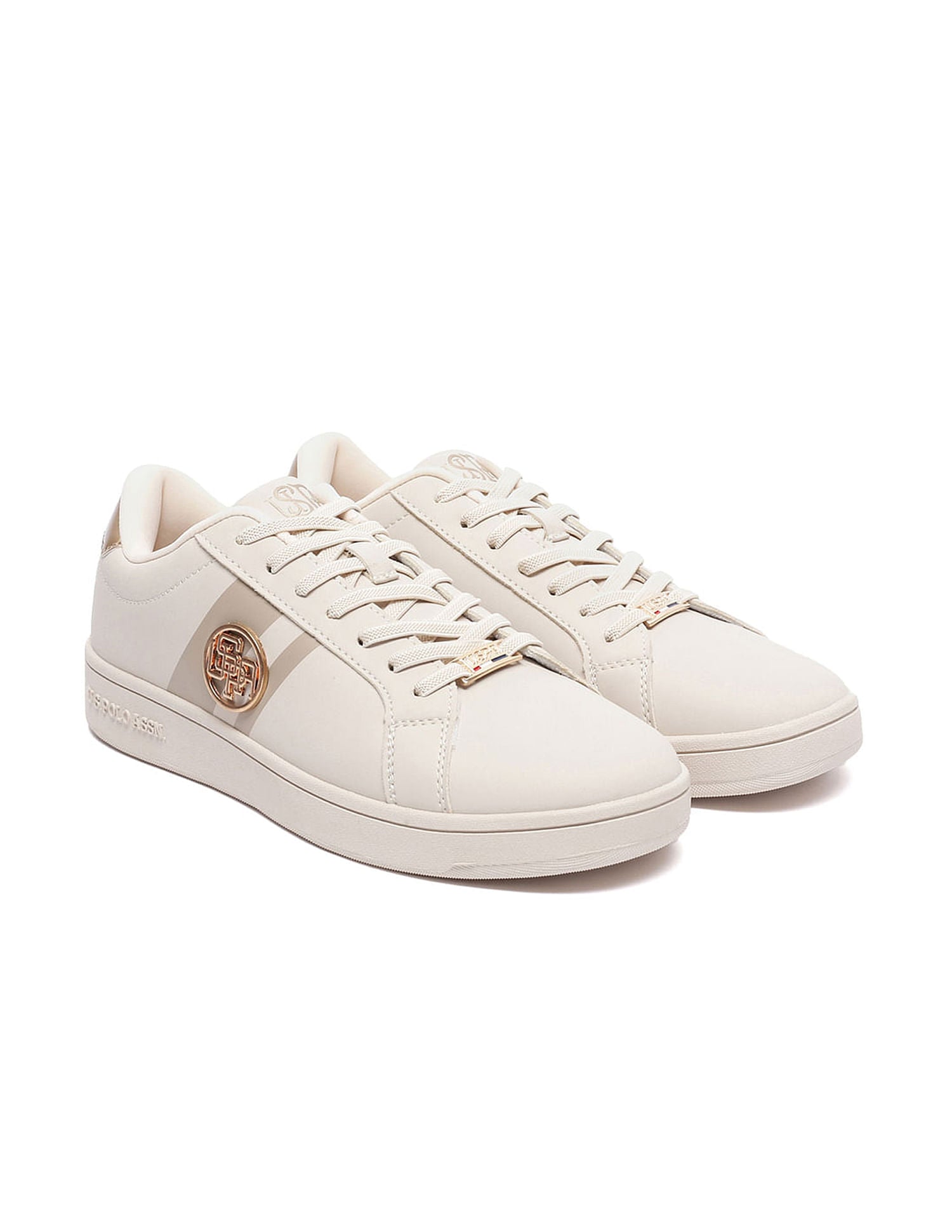 Women Striped Emery 2.0 Sneakers Nude - U.S. Polo Assn. India | Large