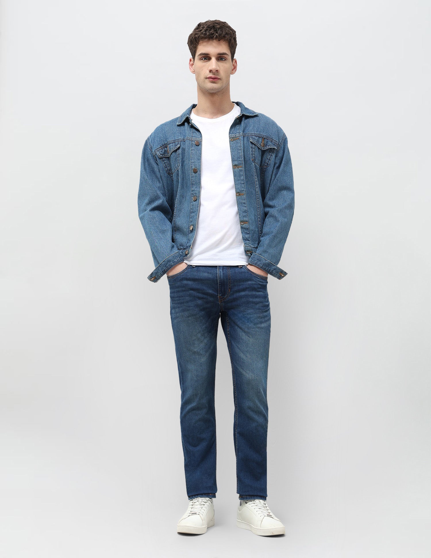 Brandon Slim Tapered Fit Blue Jeans Indigo - U.S. POLO ASSN. | Large