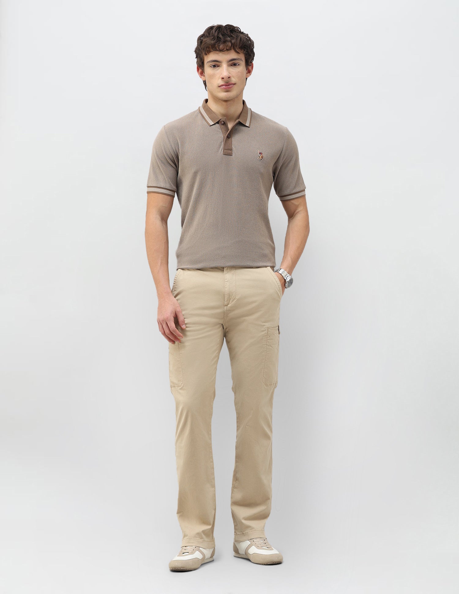 Motel On The Coast Comfort Cropped Cargo Sand - U.S. Polo Assn. India | Large